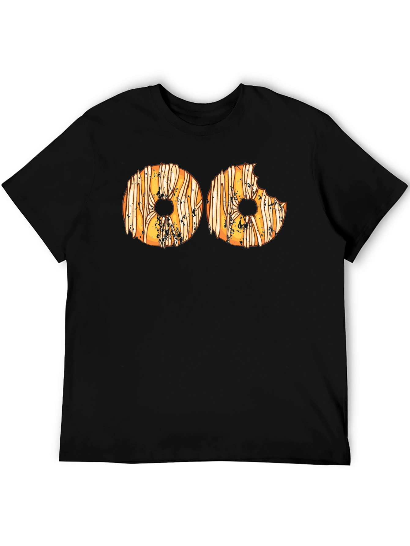 Donut Graphic Print T-Shirt - Novelty Tee