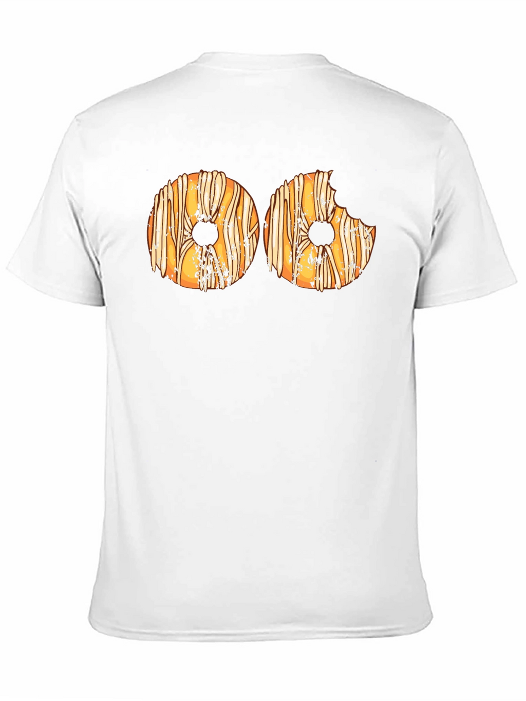 Donut Graphic Print T-Shirt - Novelty Tee