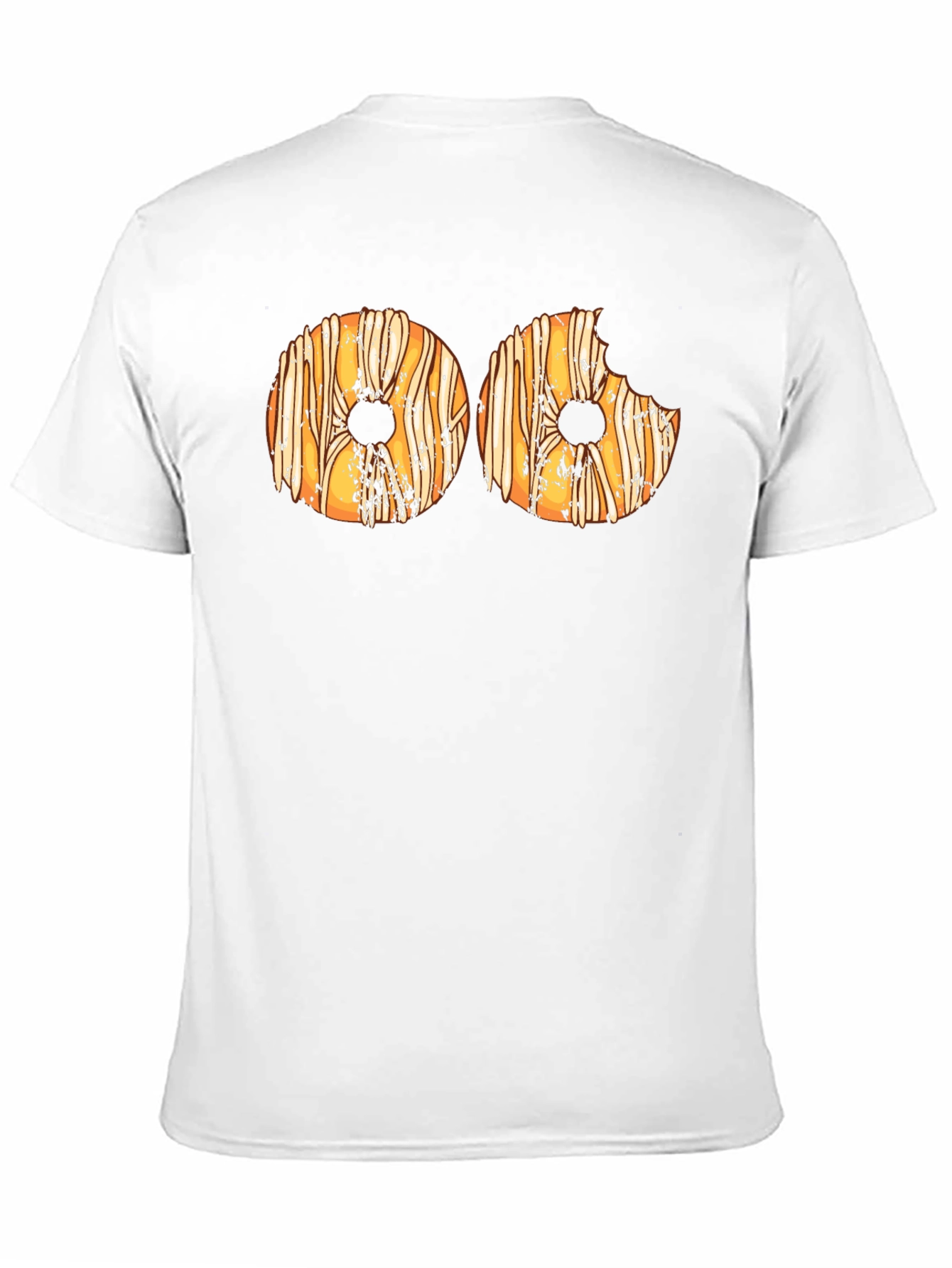 Donut Graphic Print T-Shirt - Novelty Tee