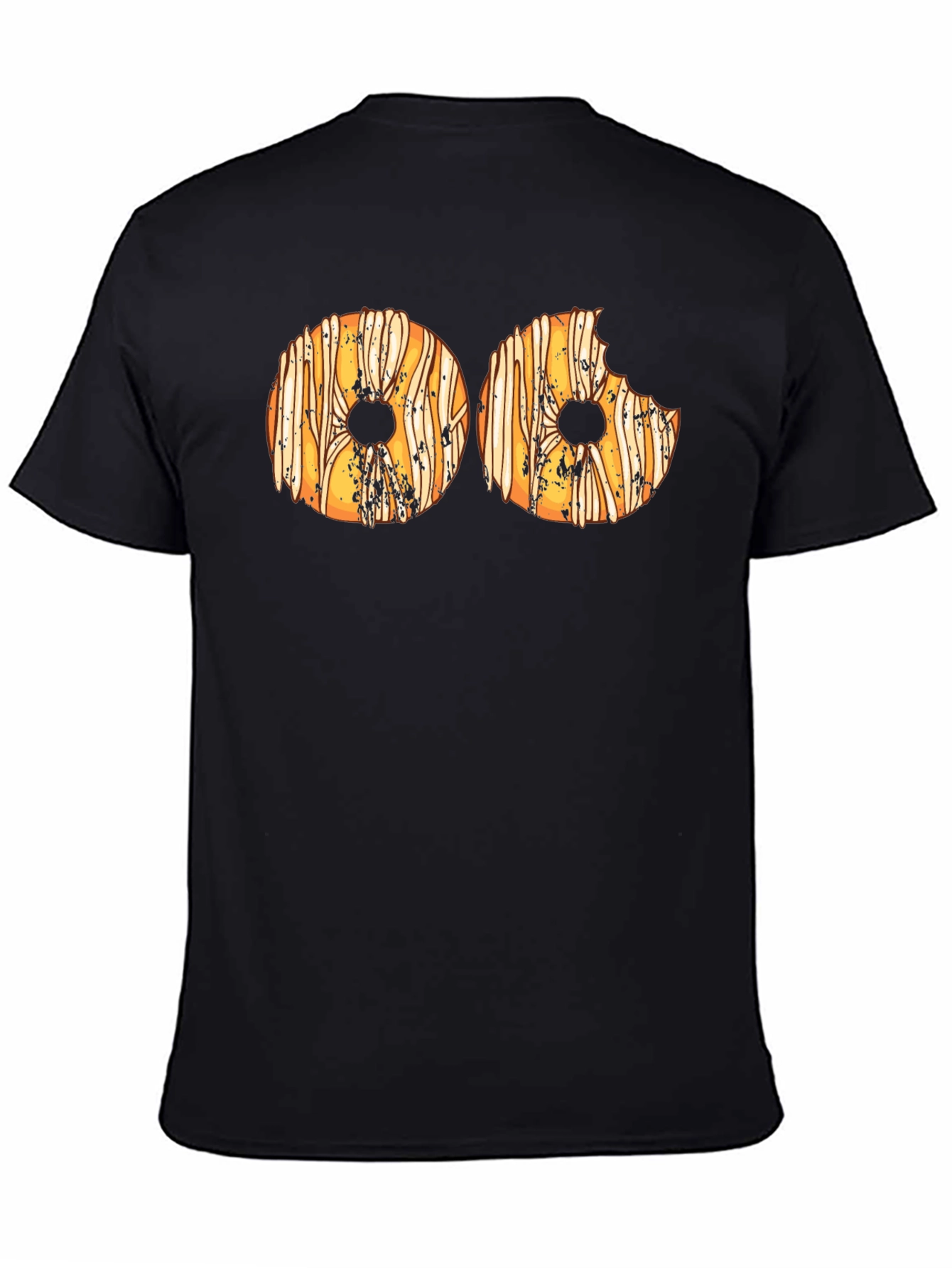 Donut Graphic Print T-Shirt - Novelty Tee