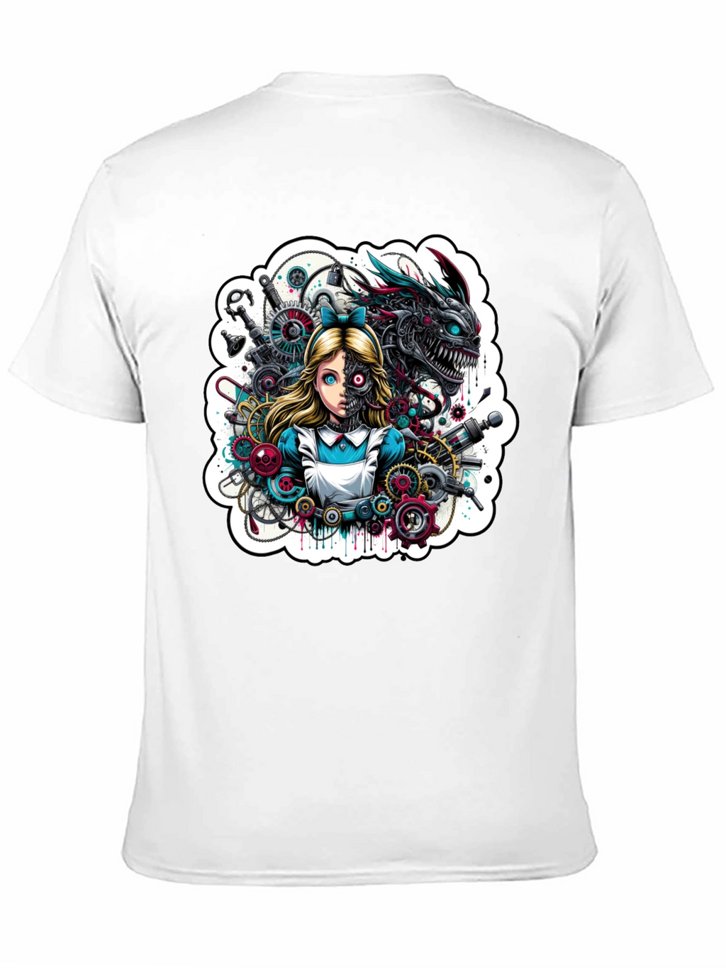 Steampunk Alice T-Shirt - Unique Graphic Tee