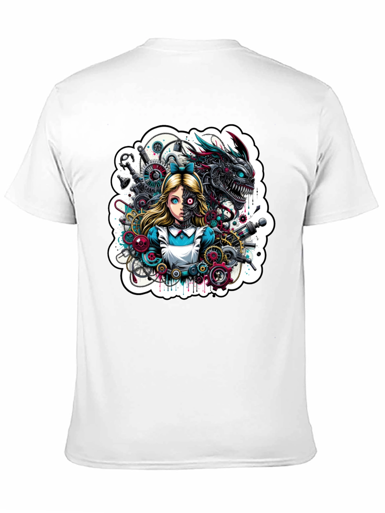 Steampunk Alice T-Shirt - Unique Graphic Tee