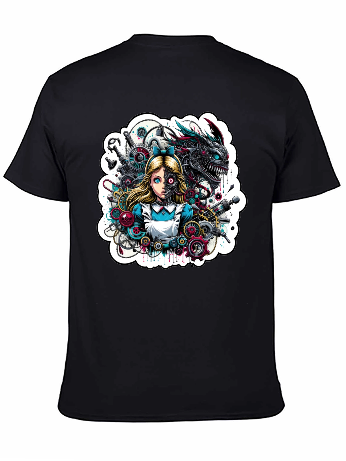 Steampunk Alice T-Shirt - Unique Graphic Tee