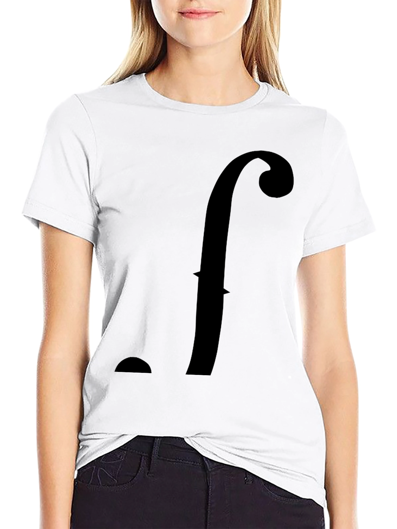 Statement f Black T-Shirt