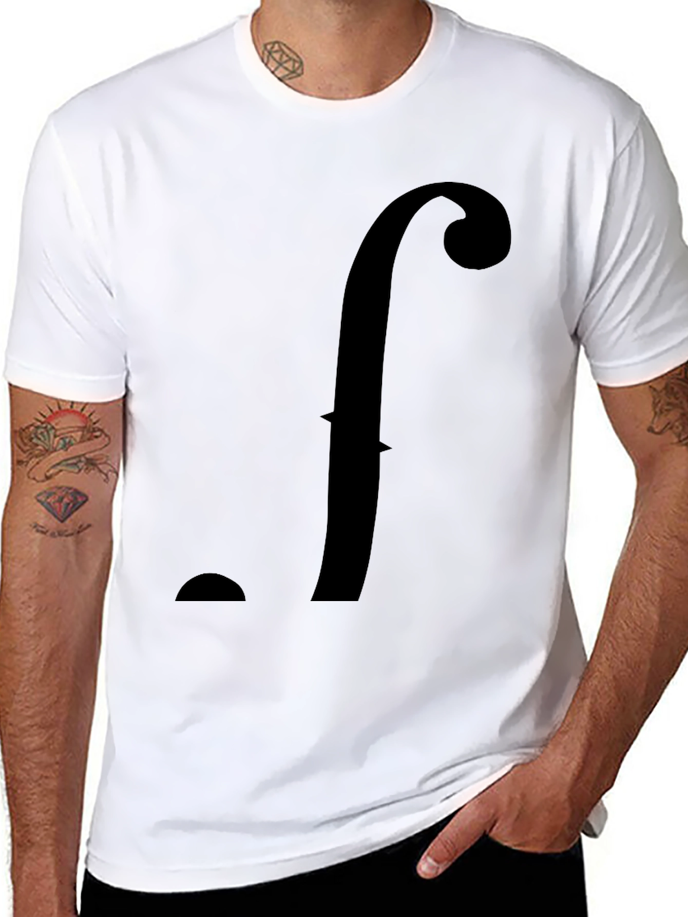 Statement f Black T-Shirt