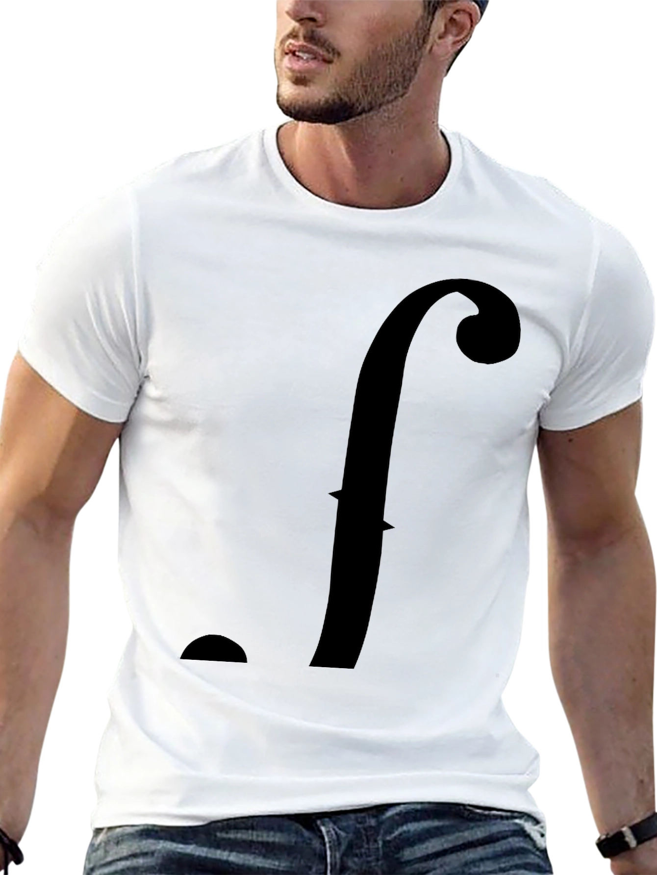 Statement f Black T-Shirt