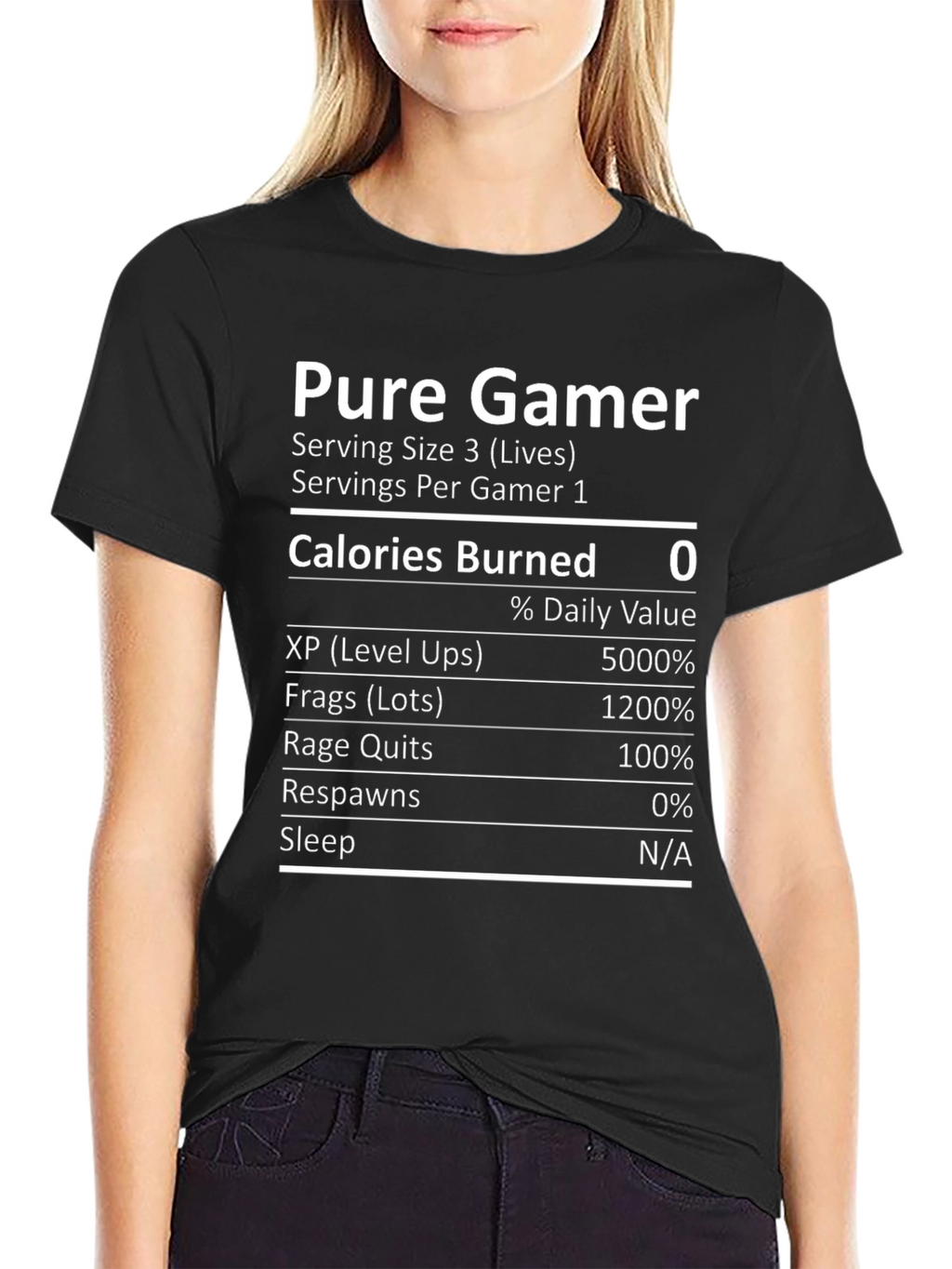 Pure Gamer T-Shirt - Nutritional Facts
