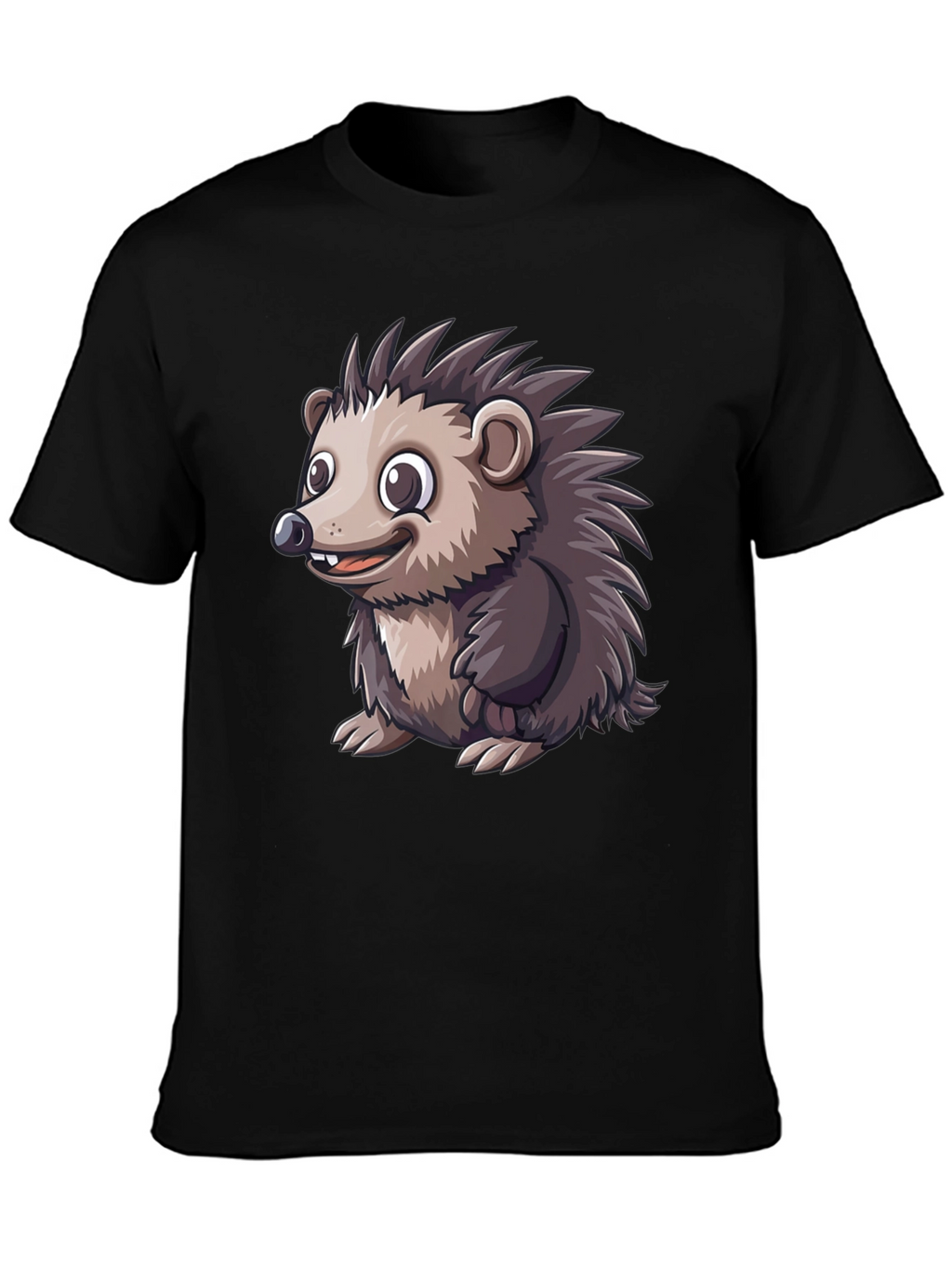 Hedgehog Graphic Tee - Soft Cotton Blend