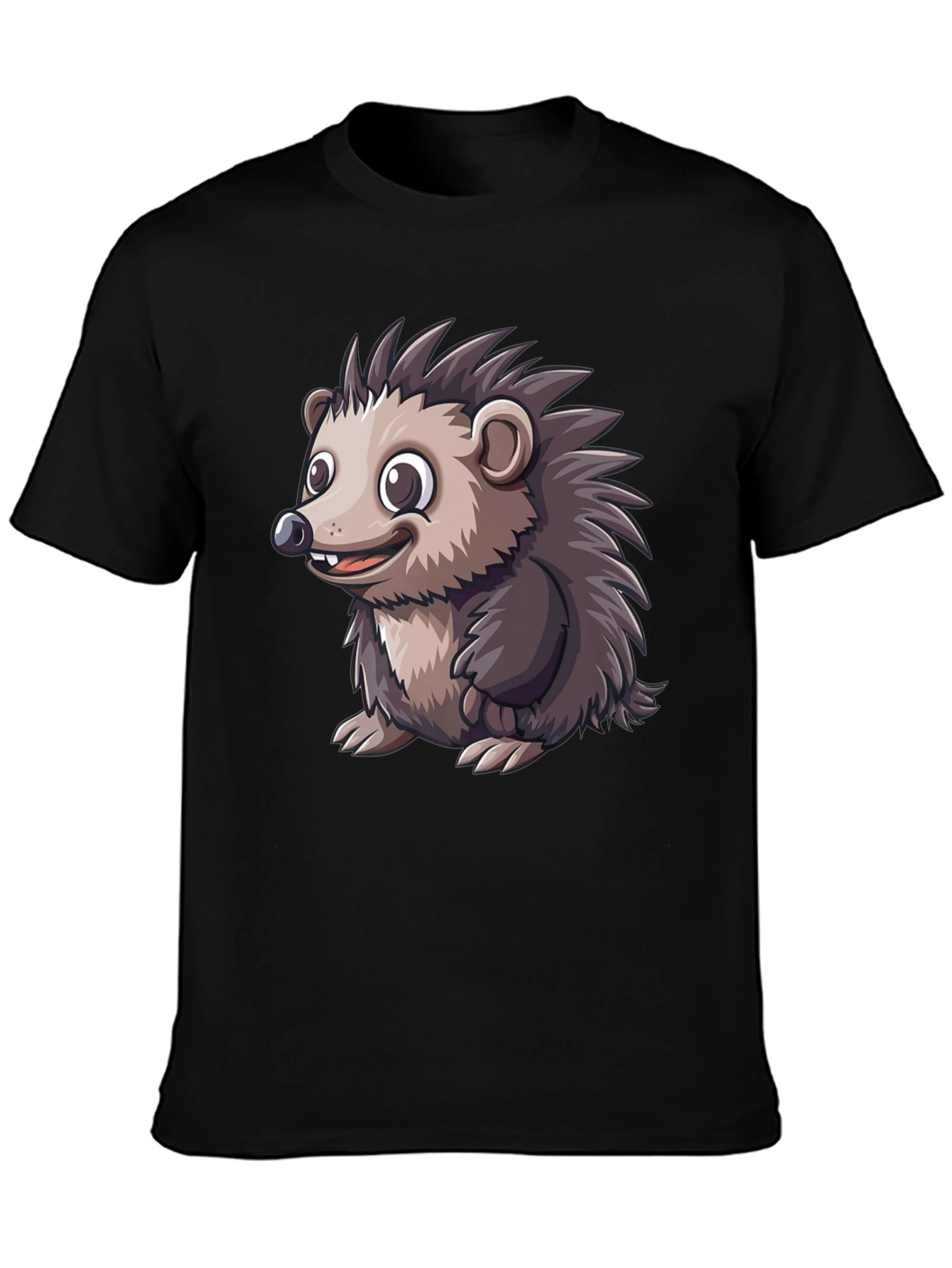 Hedgehog Graphic Tee - Soft Cotton Blend