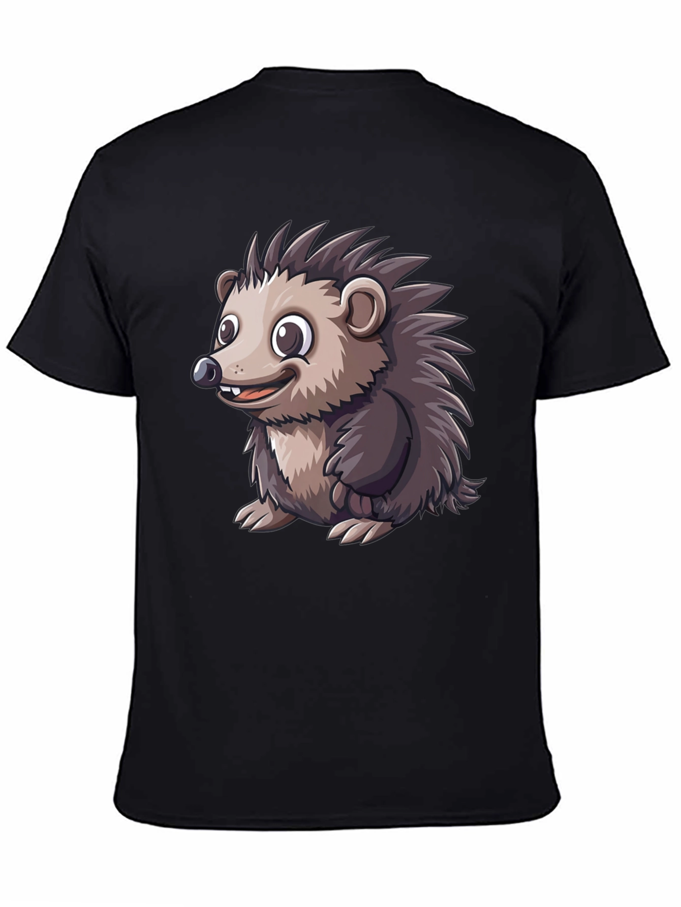 Hedgehog Graphic Tee - Soft Cotton Blend