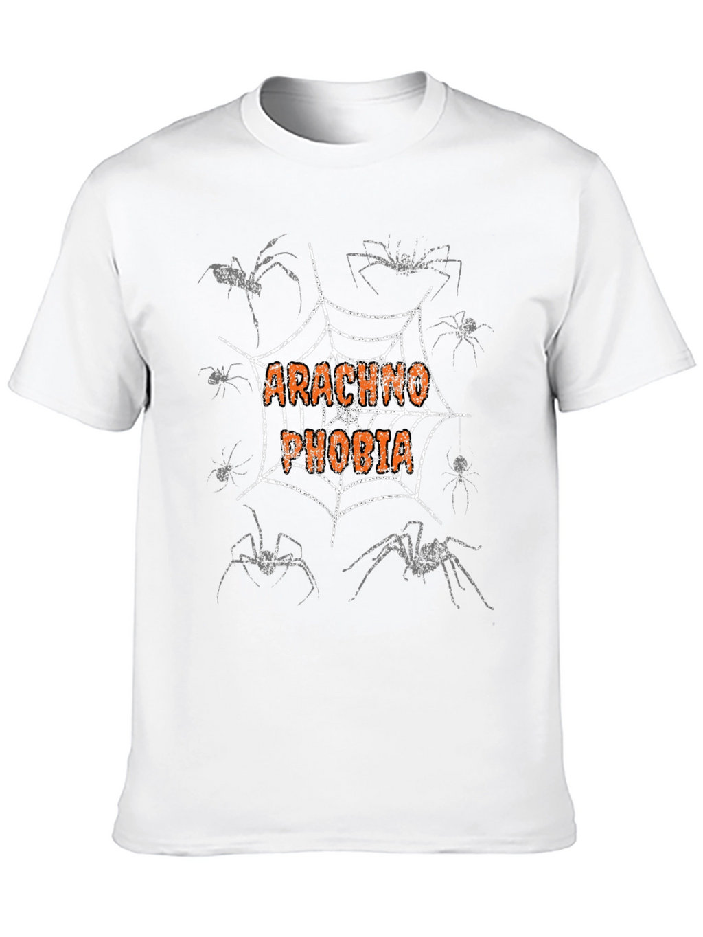 Arachnophobia Graphic T-Shirt - Spider Web Design