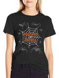 Arachnophobia Graphic T-Shirt - Spider Web Design