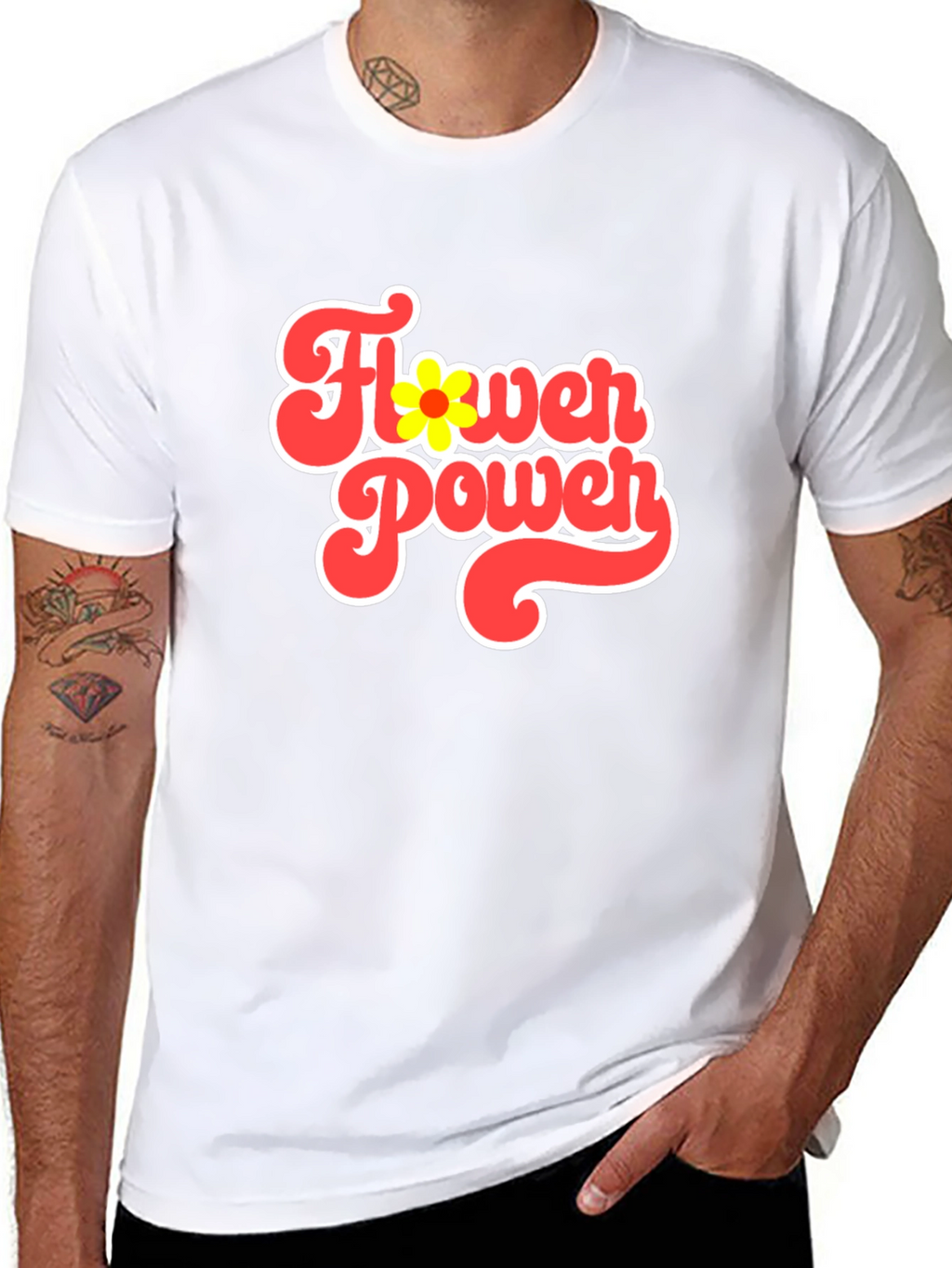 Retro Flower Power Graphic Tee