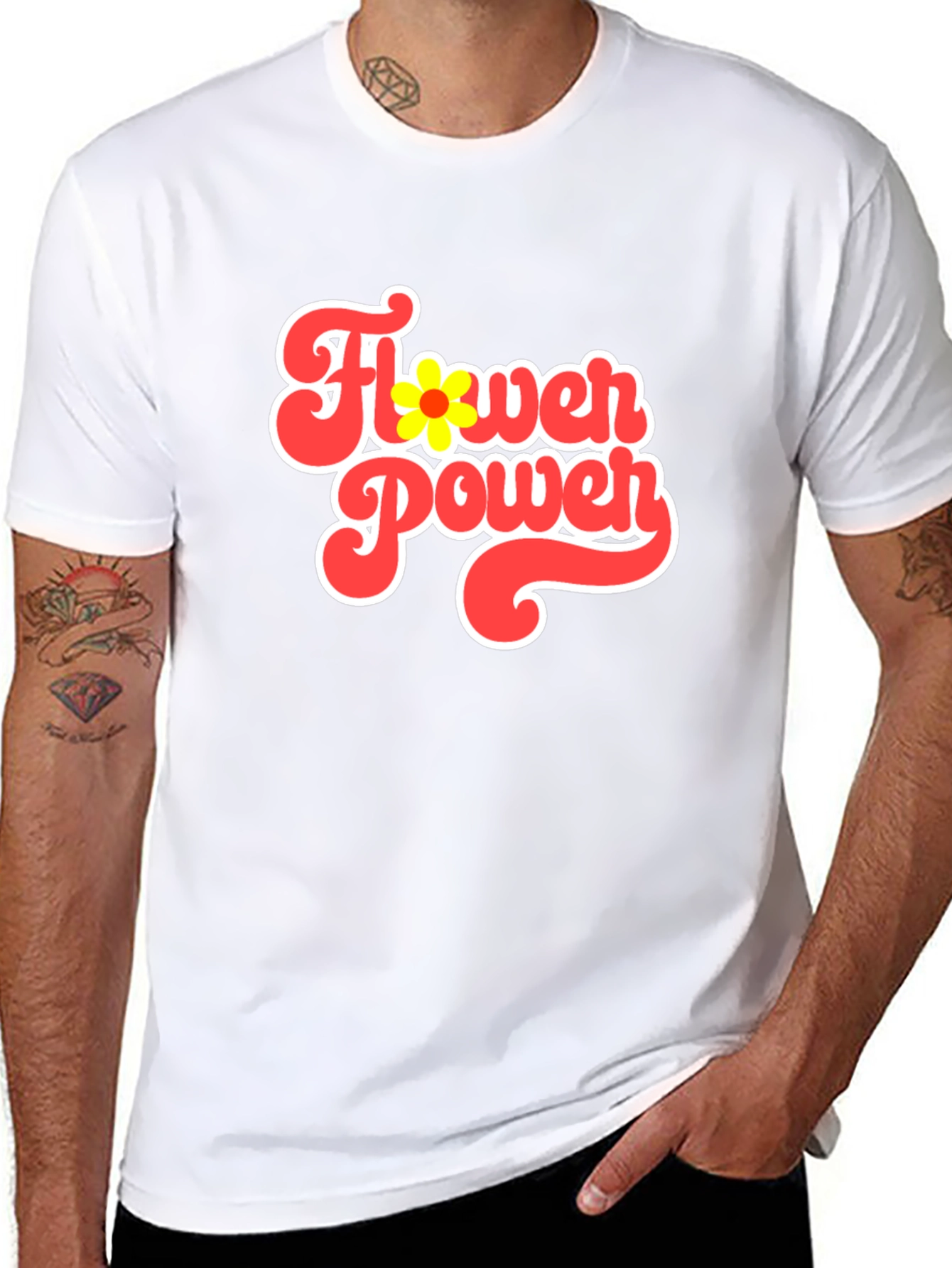 Retro Flower Power Graphic Tee