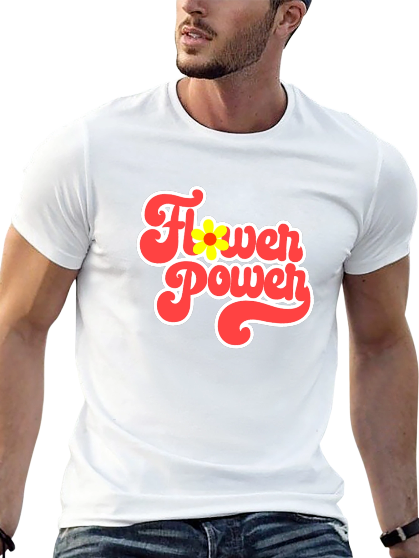 Retro Flower Power Graphic Tee
