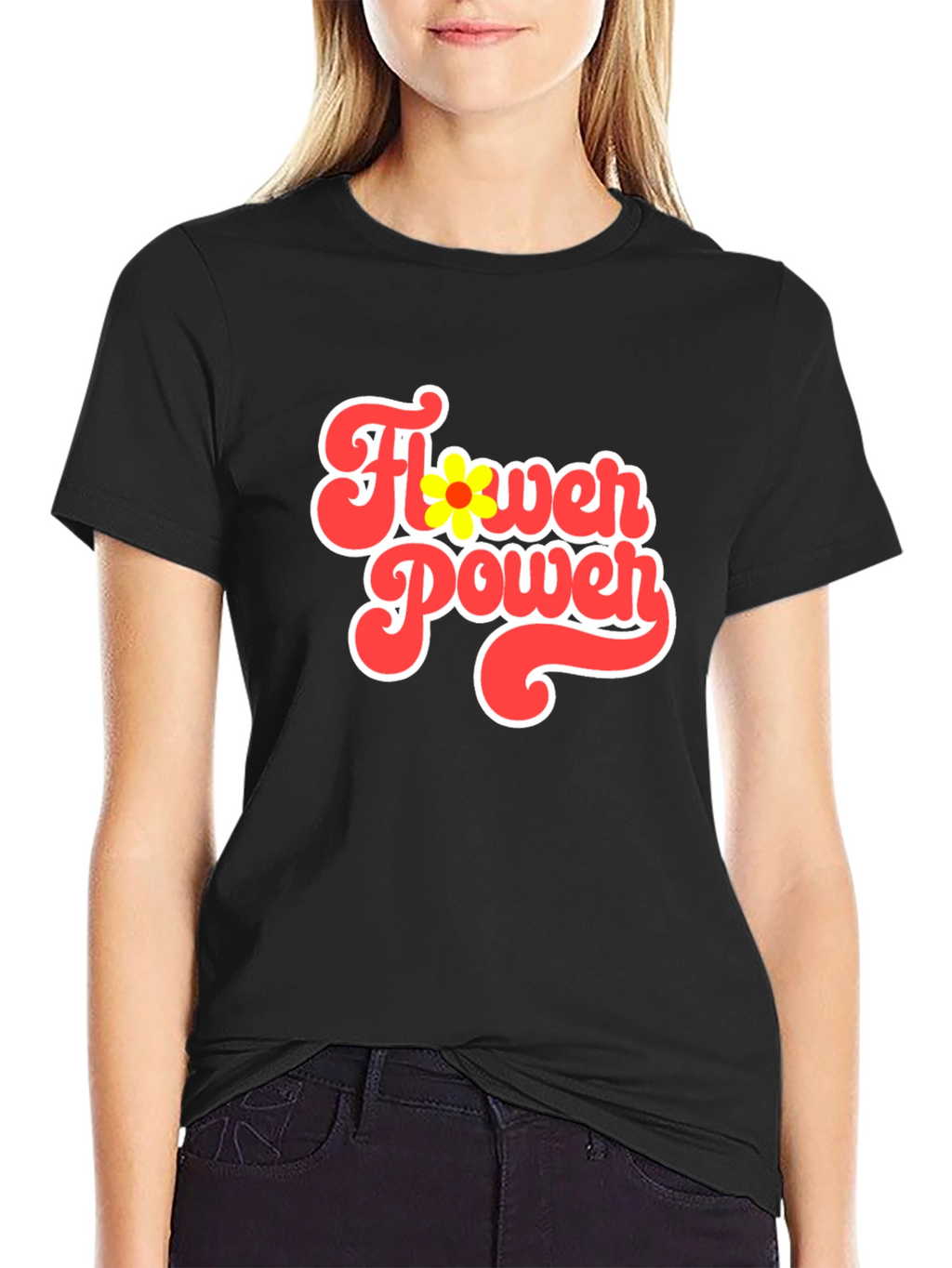 Retro Flower Power Graphic Tee