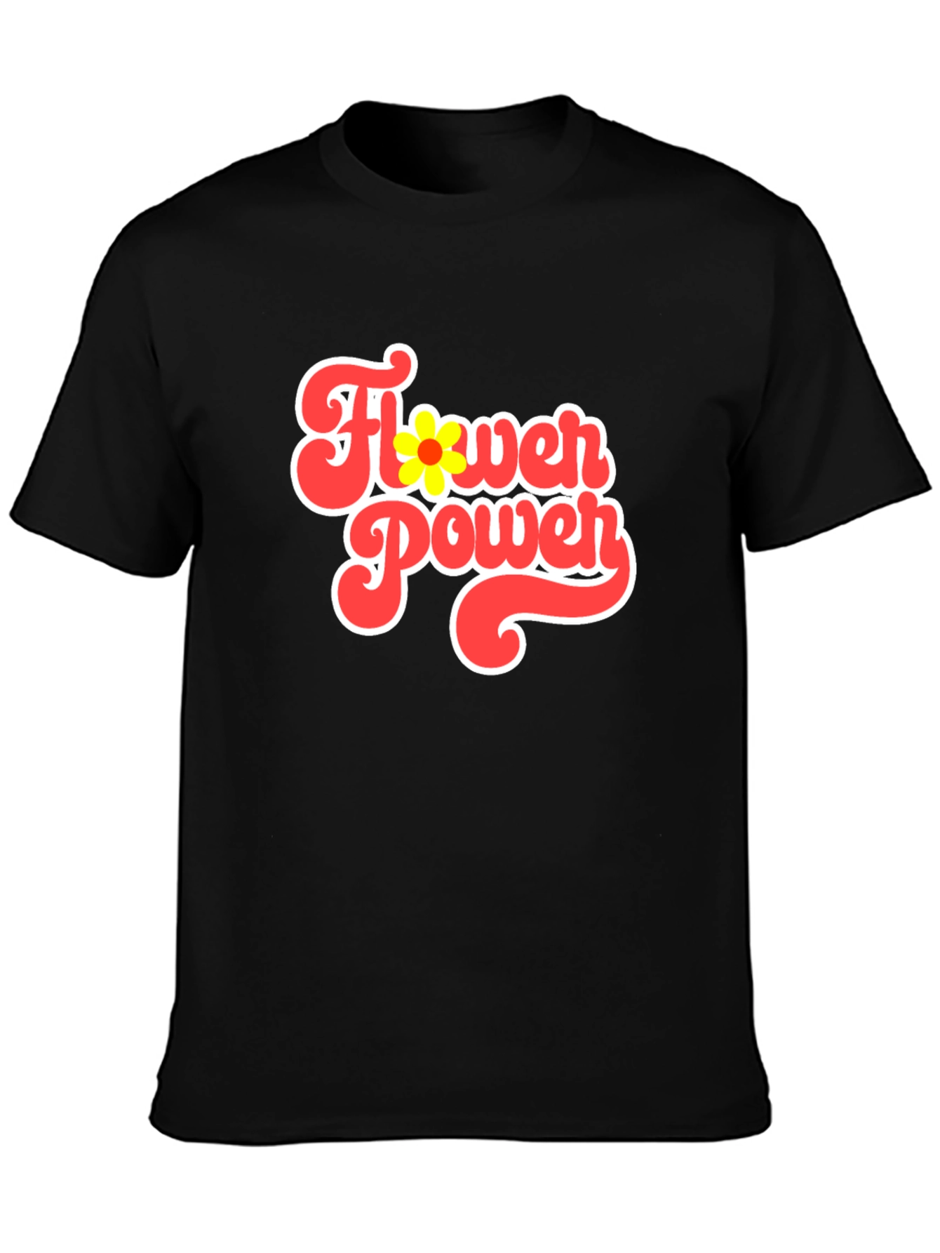 Retro Flower Power Graphic Tee