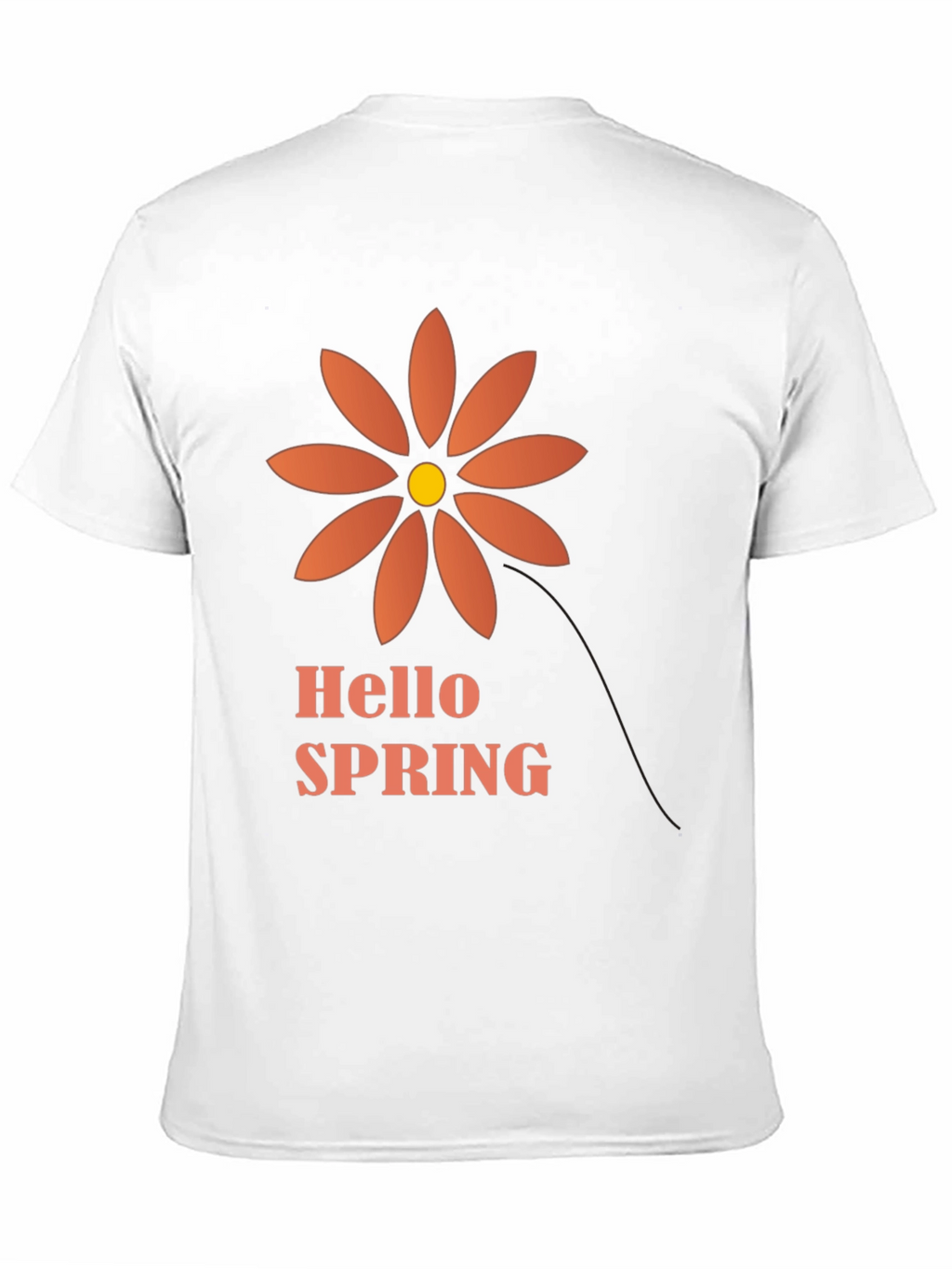 Hello Spring Graphic Tee - Black