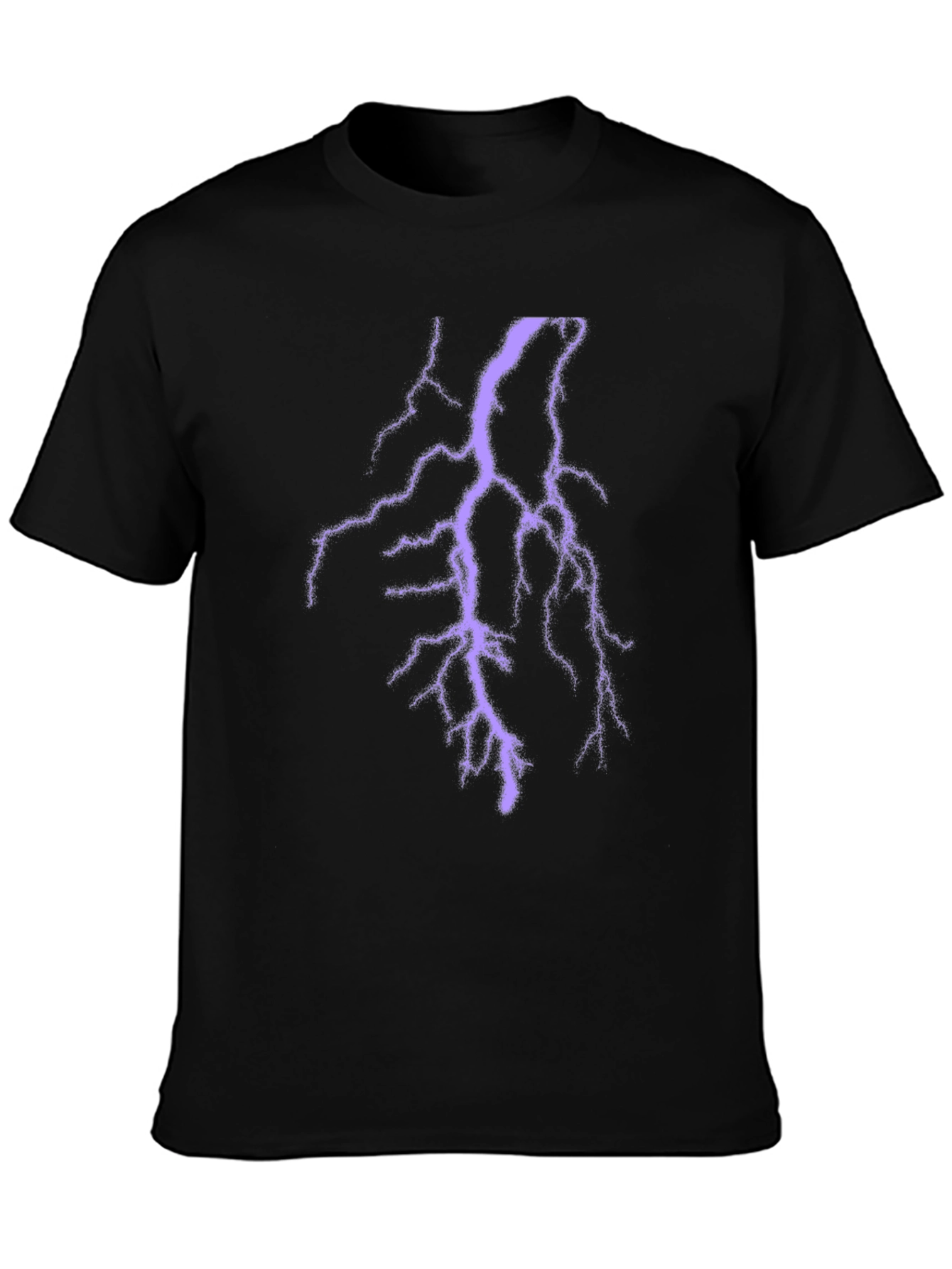 Black Lightning Bolt T-Shirt - Electric Style