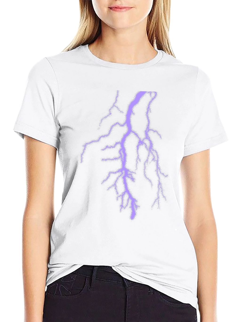 Black Lightning Bolt T-Shirt - Electric Style