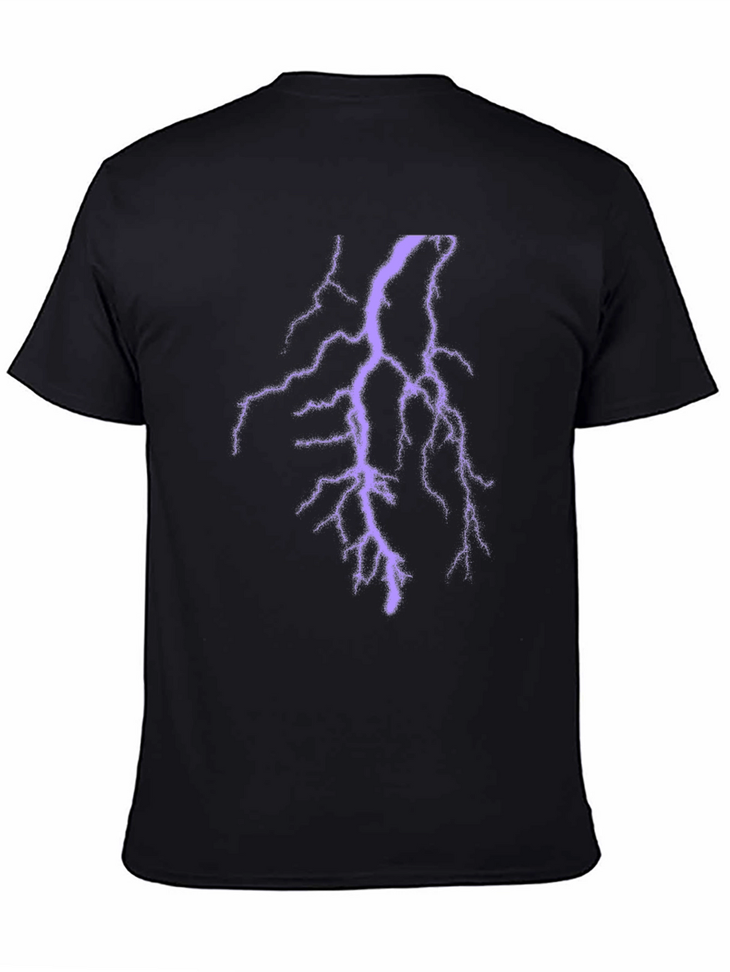 Black Lightning Bolt T-Shirt - Electric Style