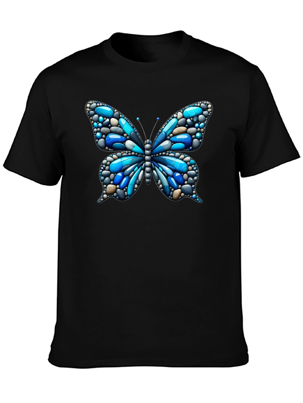 Butterfly Pebble Graphic T-Shirt - Unique Design