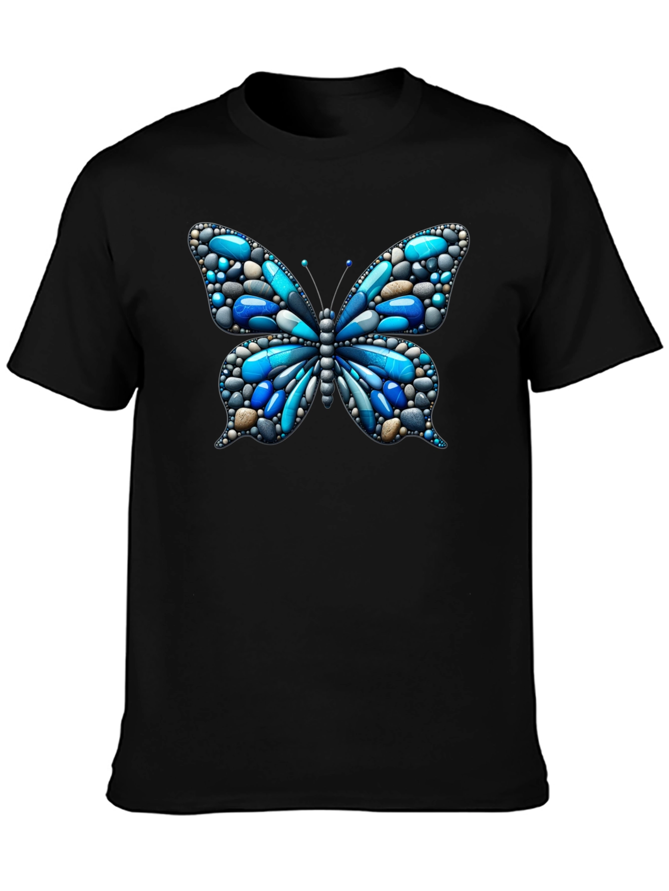 Butterfly Pebble Graphic T-Shirt - Unique Design
