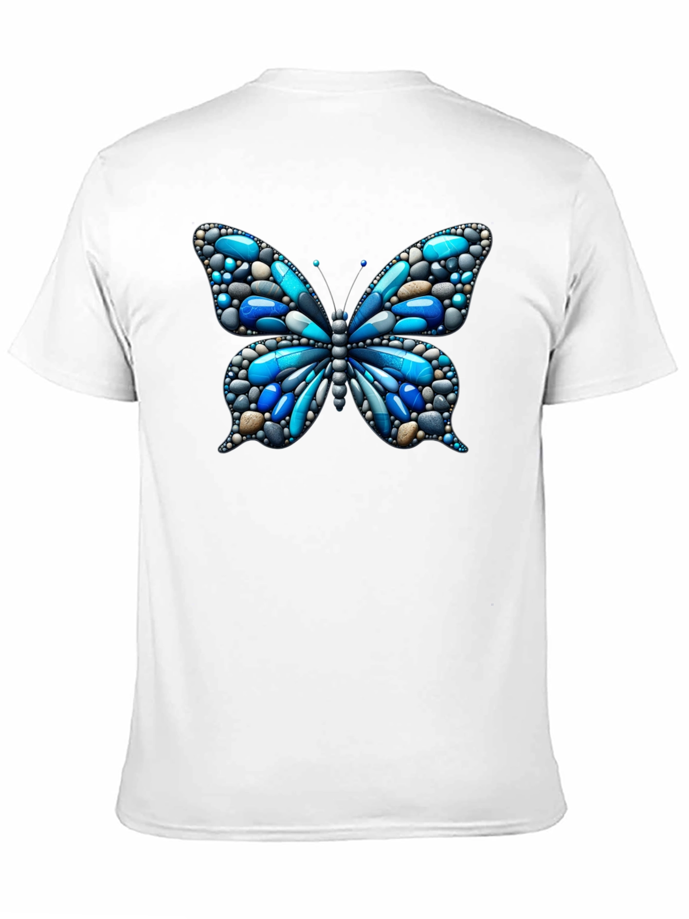 Butterfly Pebble Graphic T-Shirt - Unique Design