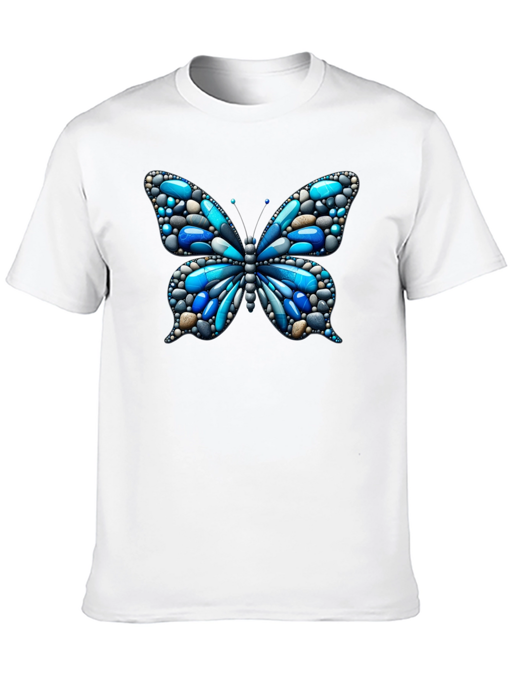Butterfly Pebble Graphic T-Shirt - Unique Design