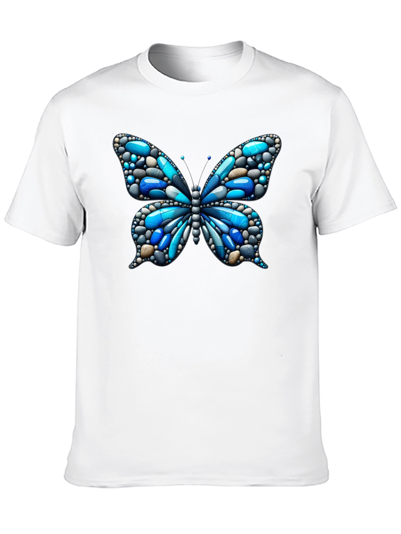 Butterfly Pebble Graphic T-Shirt - Unique Design