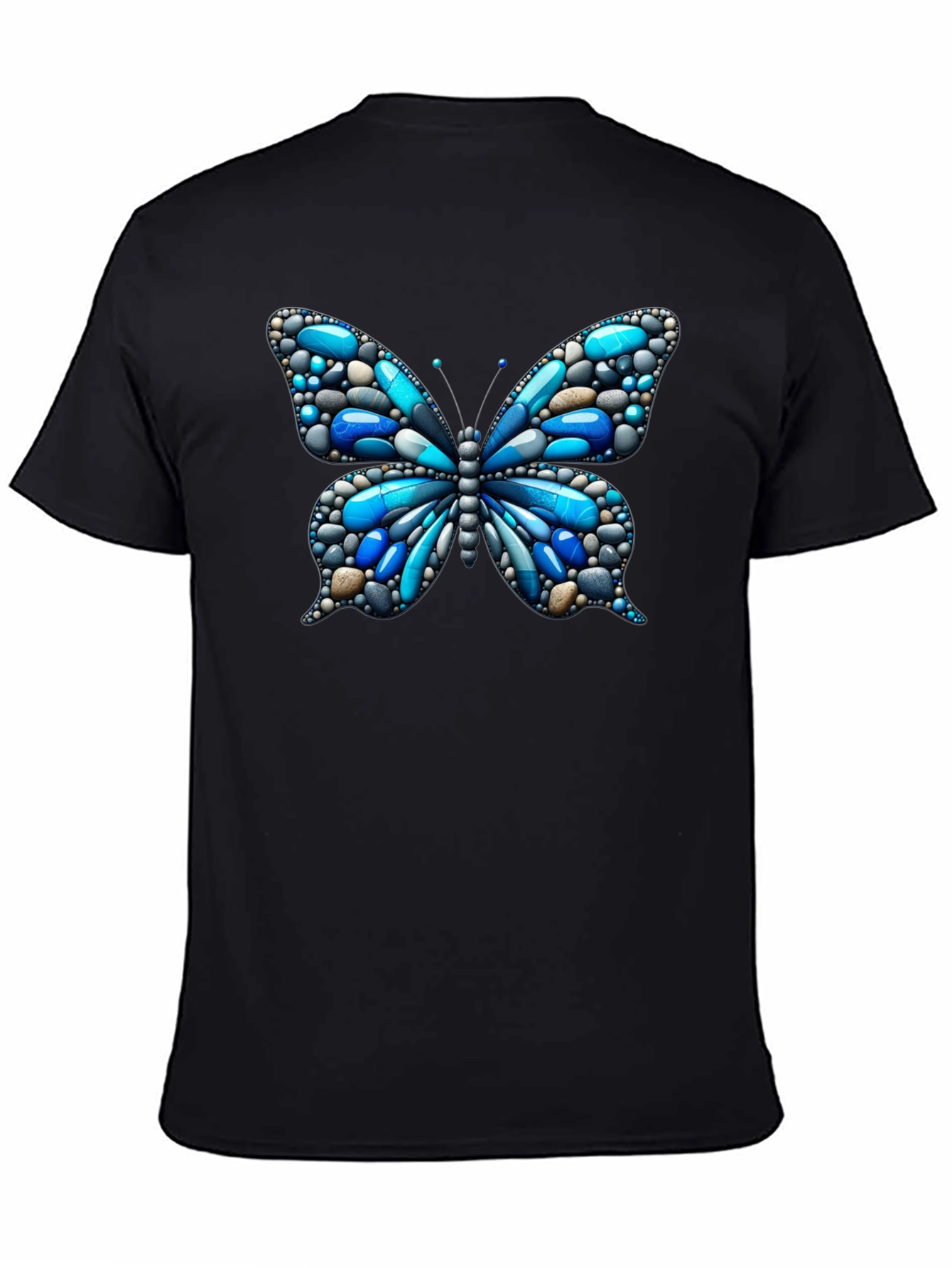 Butterfly Pebble Graphic T-Shirt - Unique Design