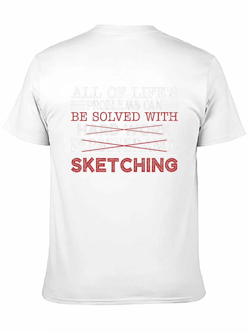 Sketching Solves All T-Shirt | Black Graphic Tee