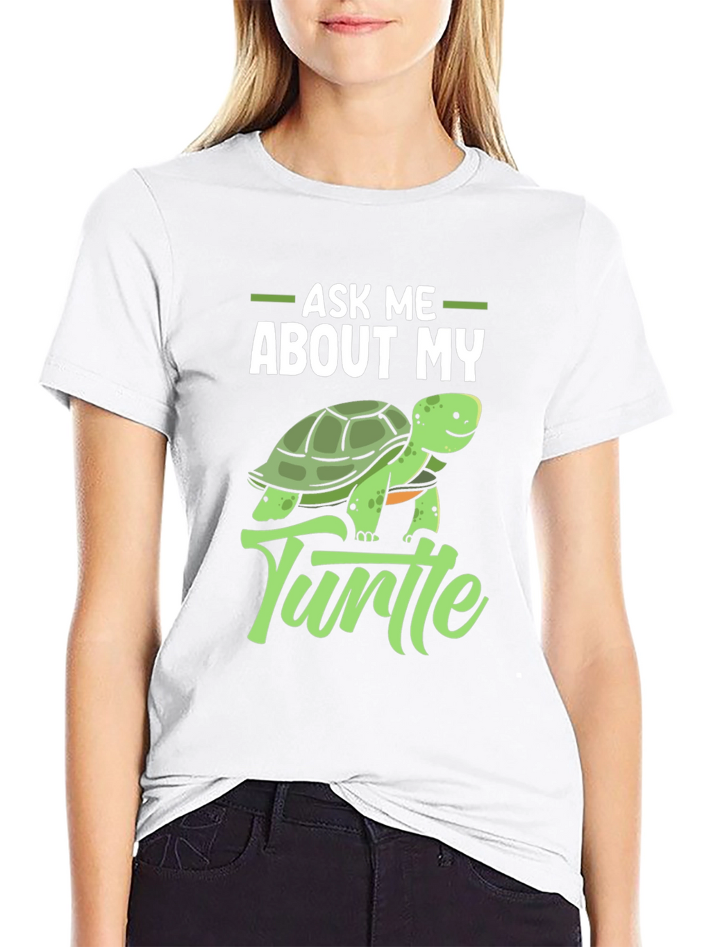 Ask Me About My Turtle Graphic T-Shirt