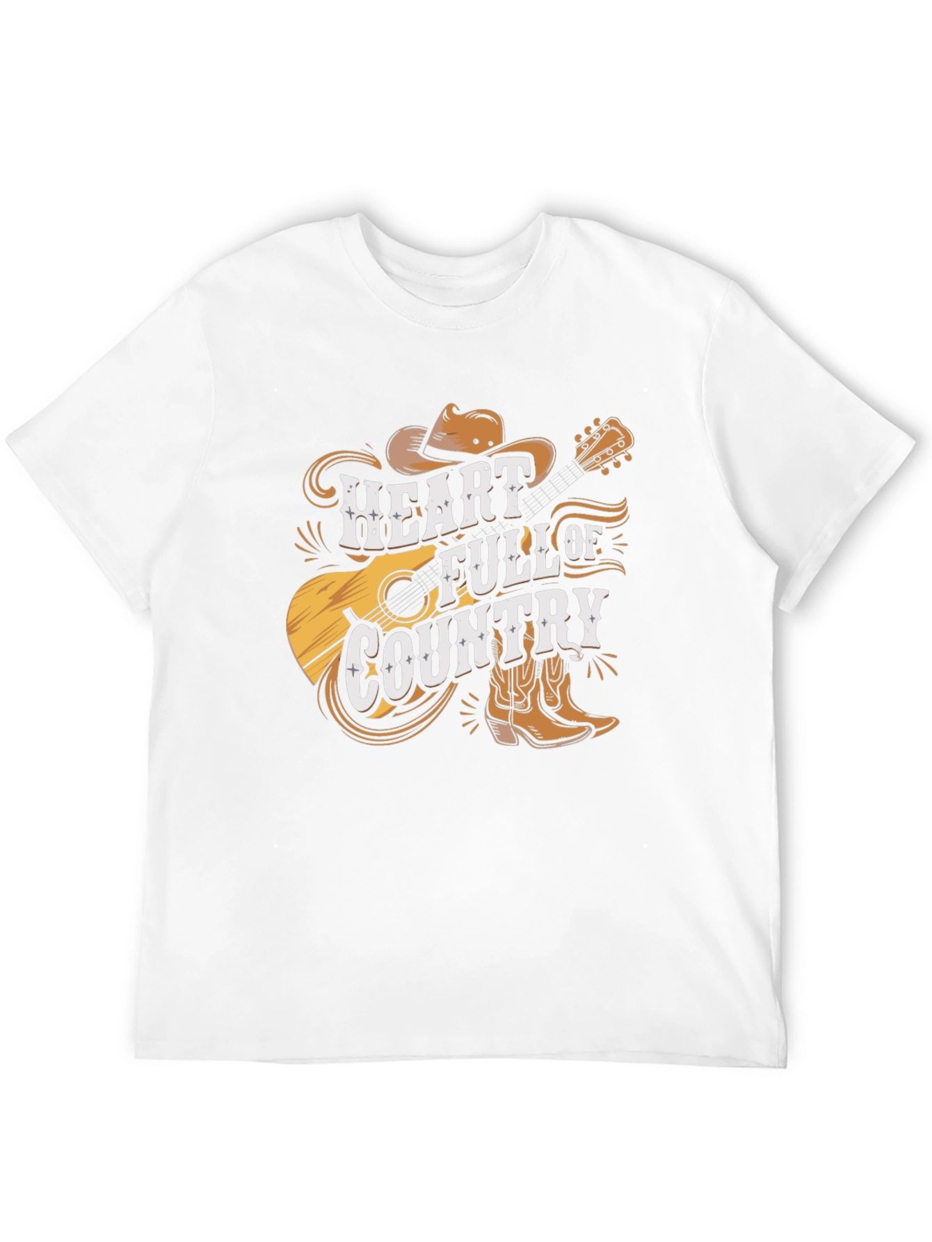 Country Heart T-Shirt - Western Style Graphic Tee