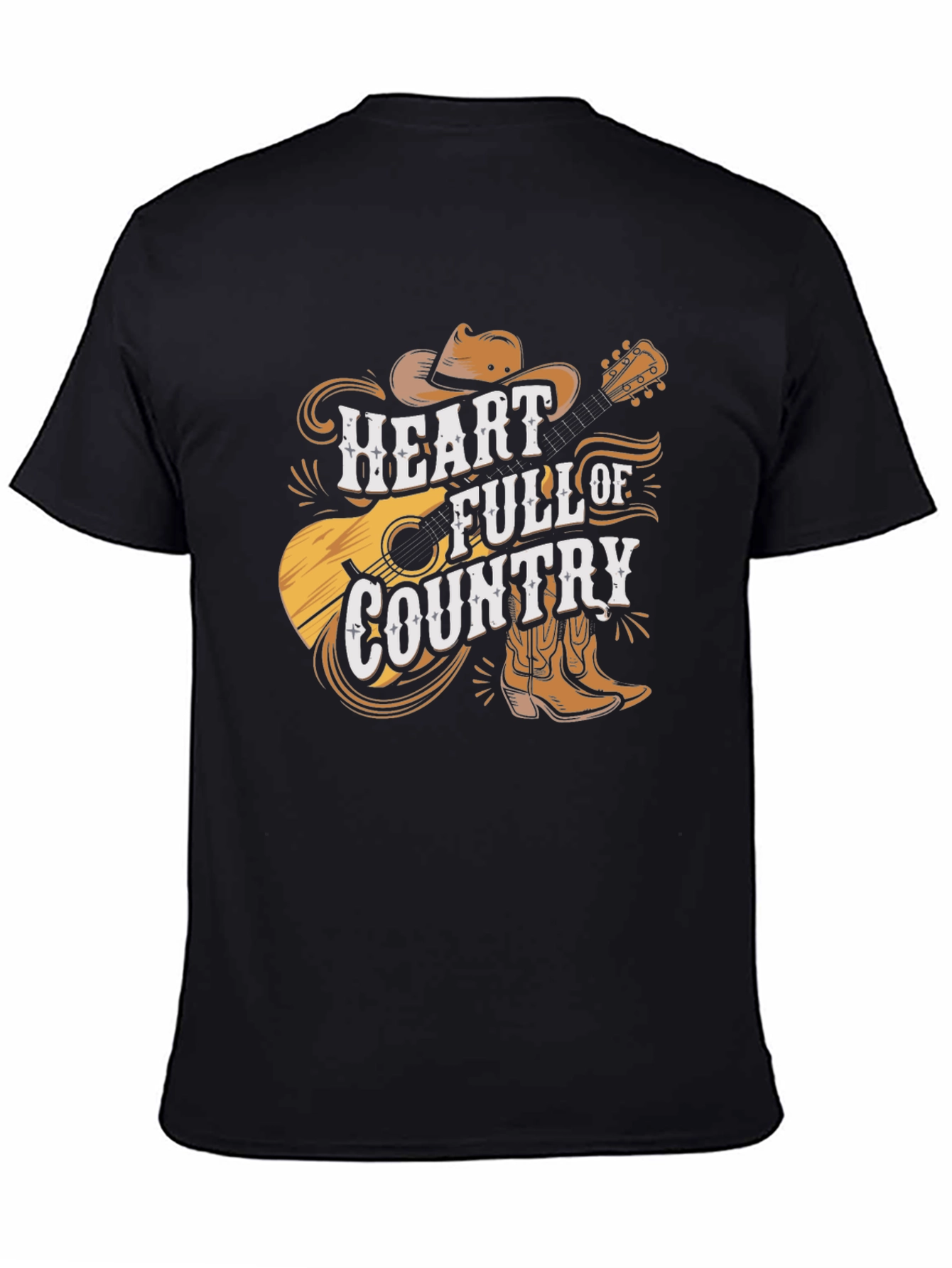 Country Heart T-Shirt - Western Style Graphic Tee
