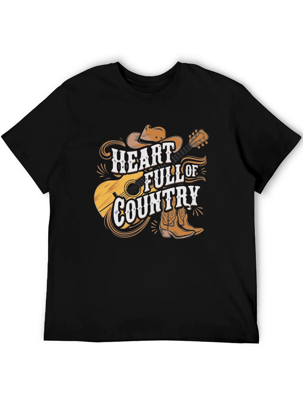Country Heart T-Shirt - Western Style Graphic Tee