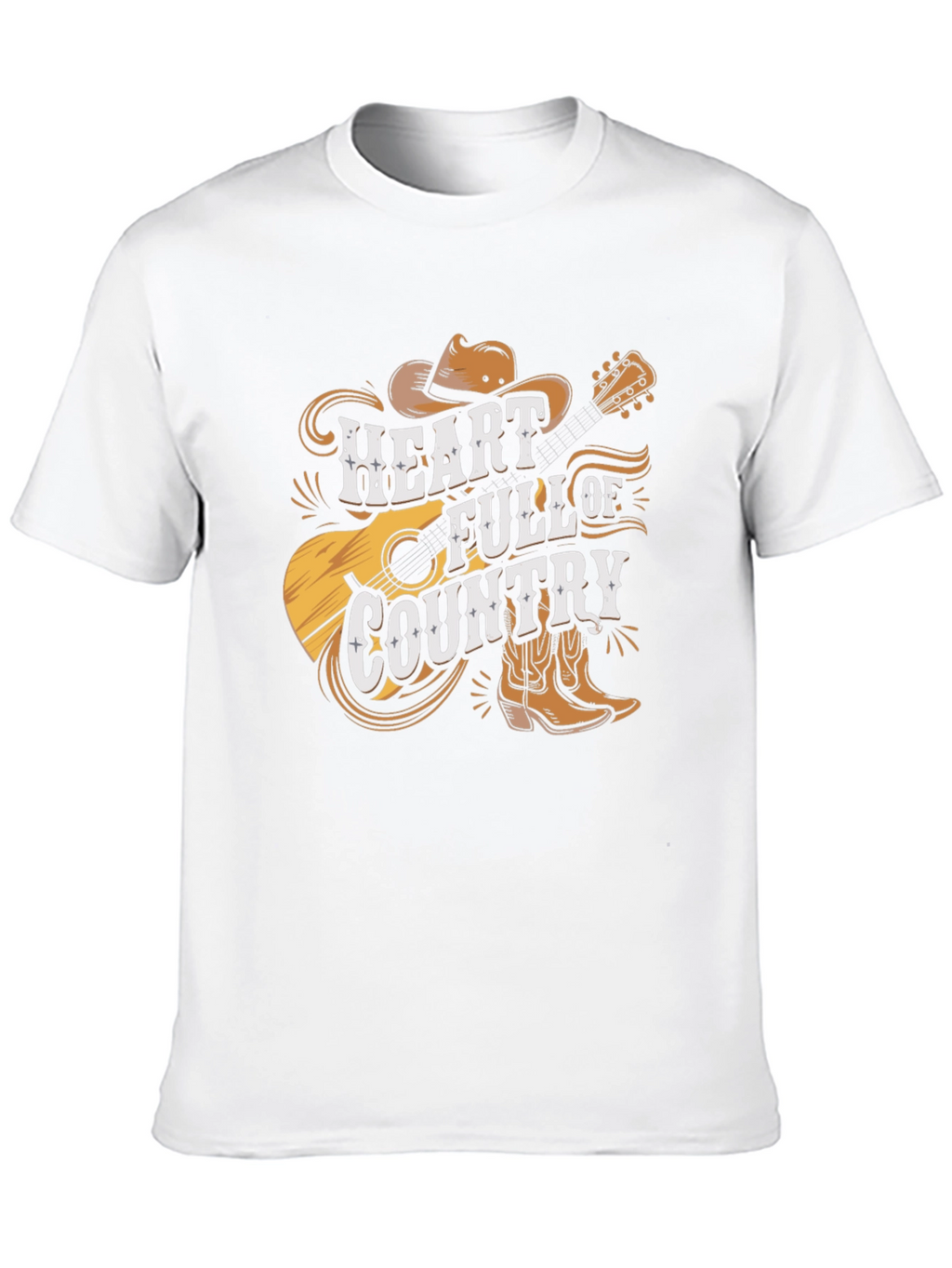 Country Heart T-Shirt - Western Style Graphic Tee