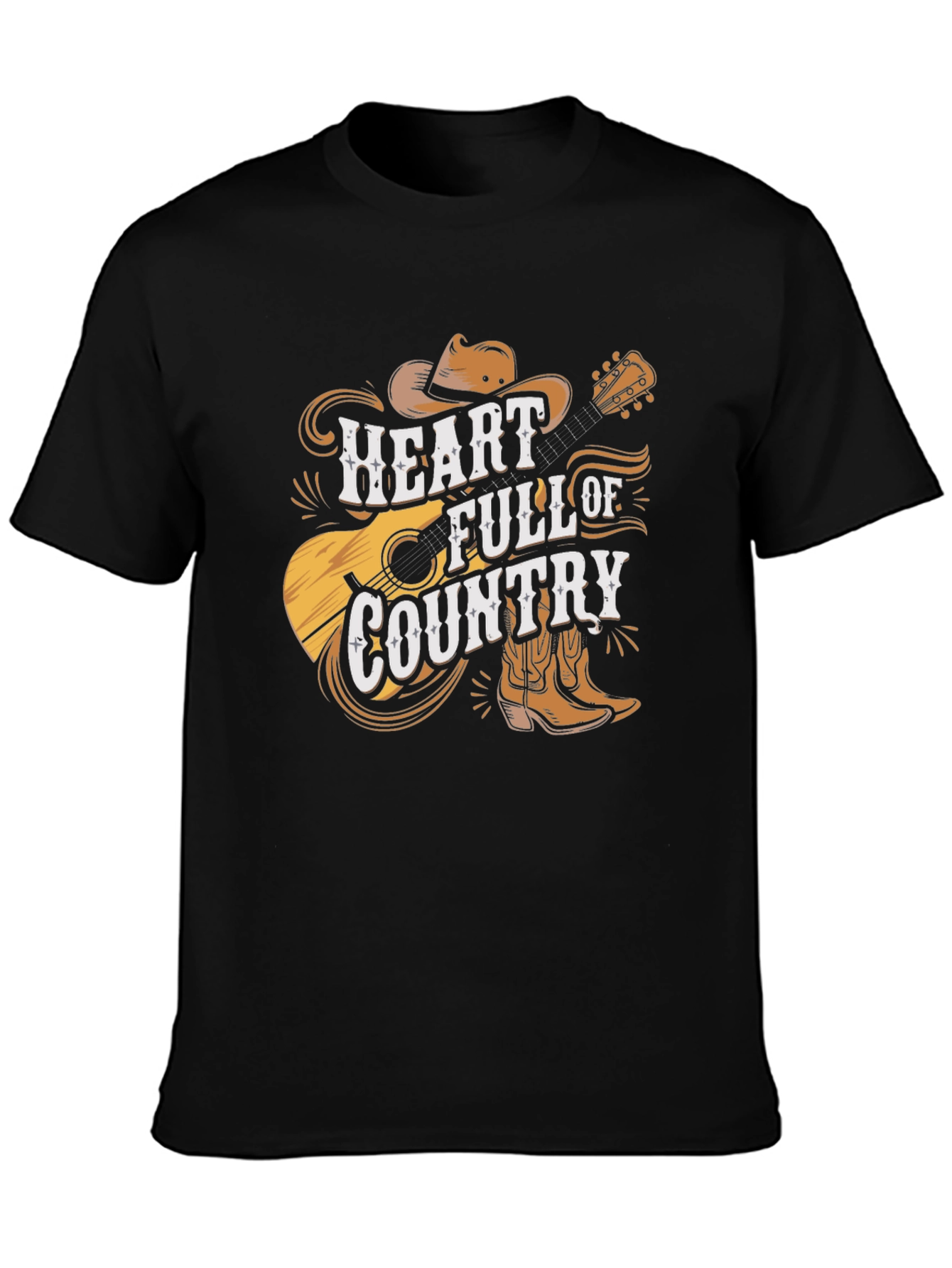 Country Heart T-Shirt - Western Style Graphic Tee