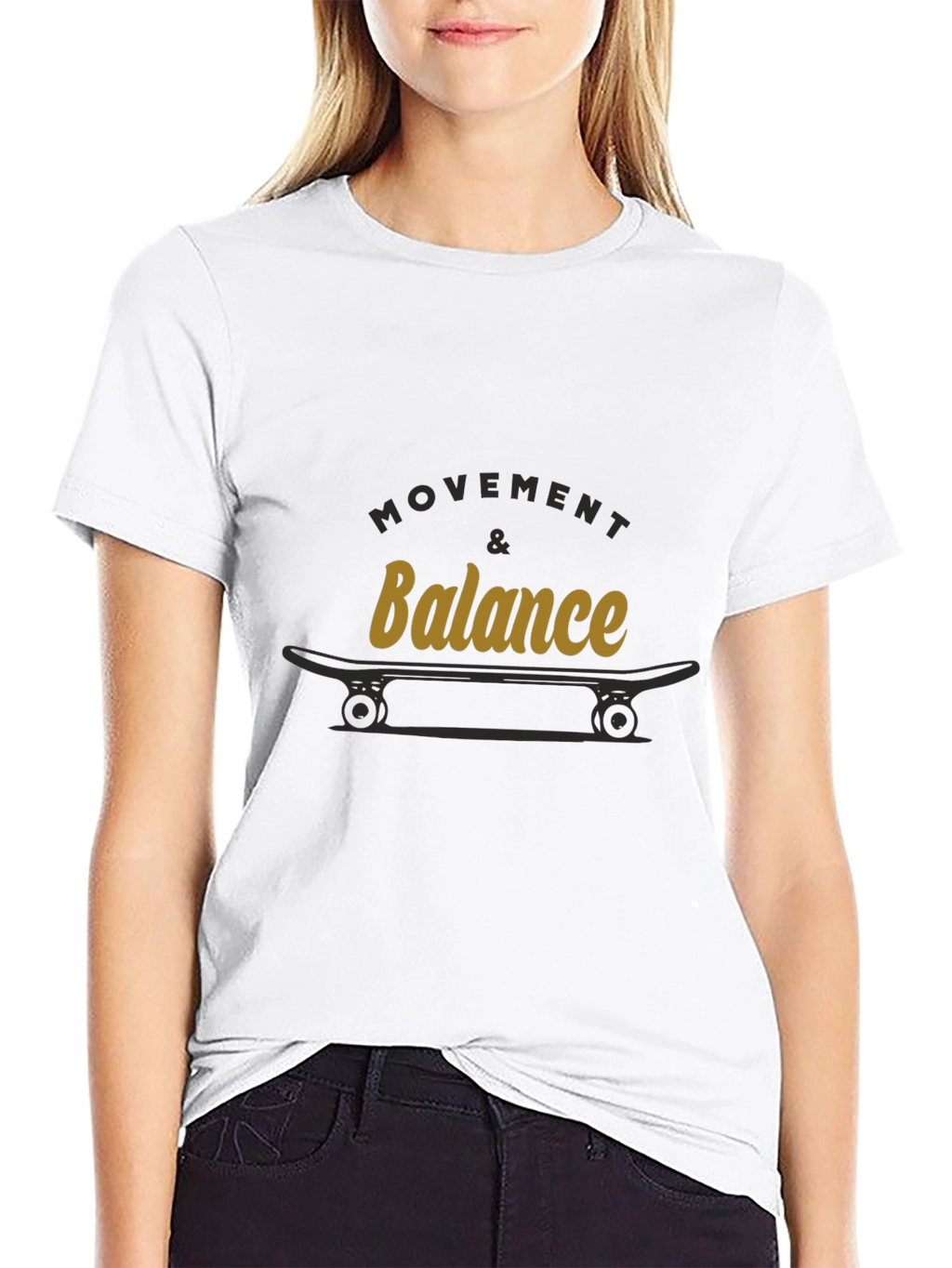 Movement & Balance Skateboard Graphic Tee - Black