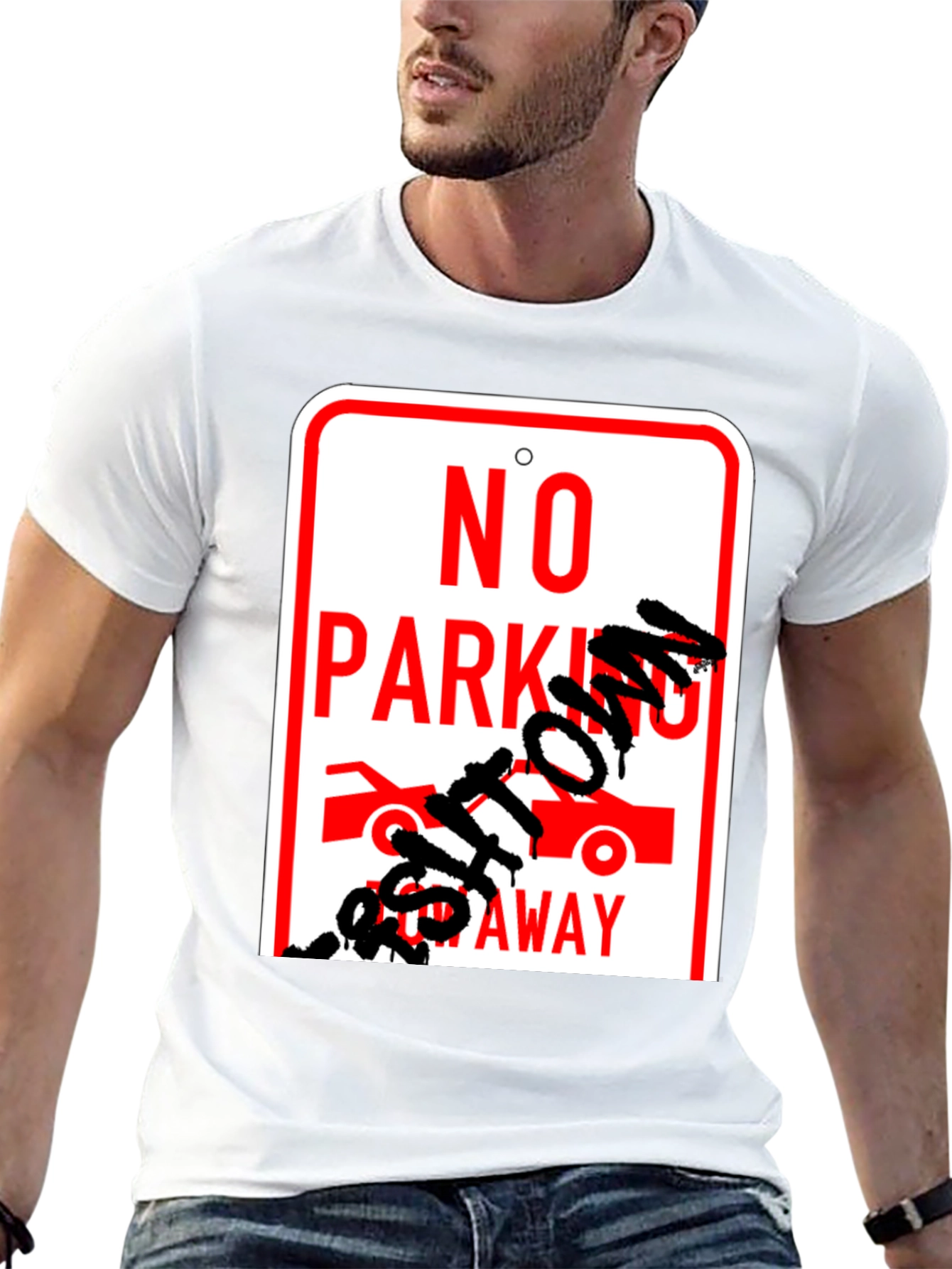 No Parking Get Towed Away Graphic T-Shirt