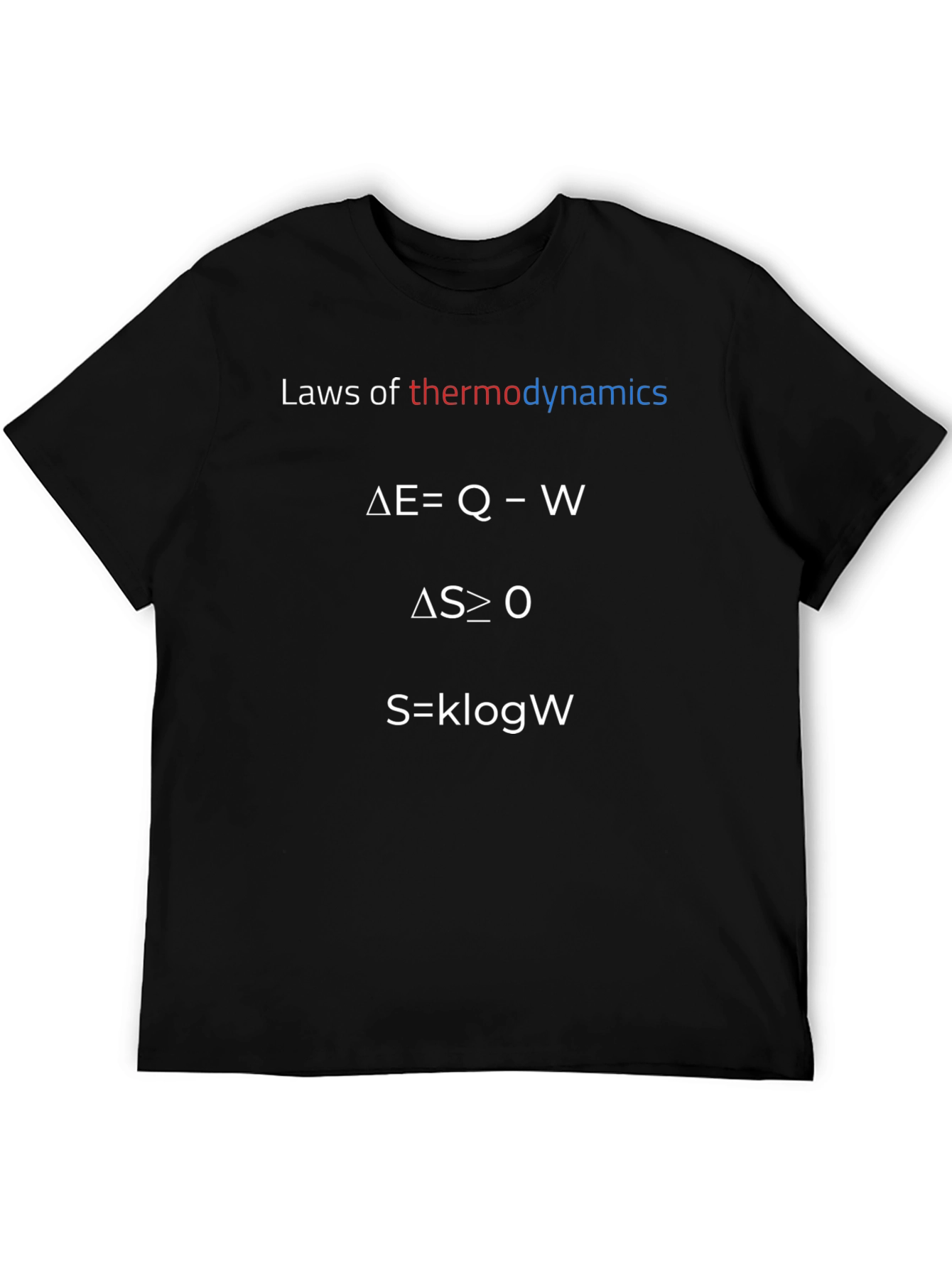 Thermodynamics Laws Graphic Tee - Science T-Shirt