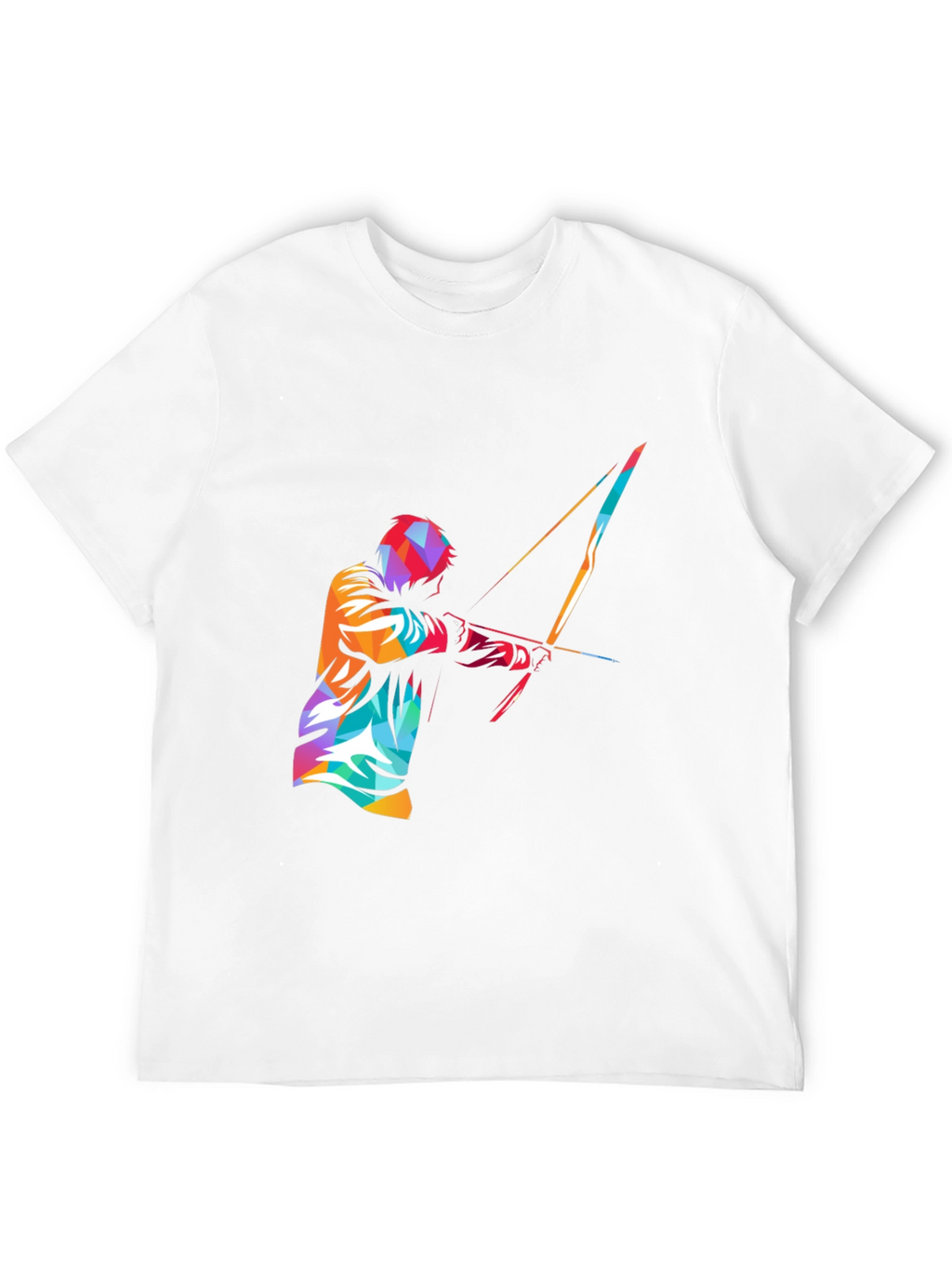 Mens Black Graphic Tee - Archery Design