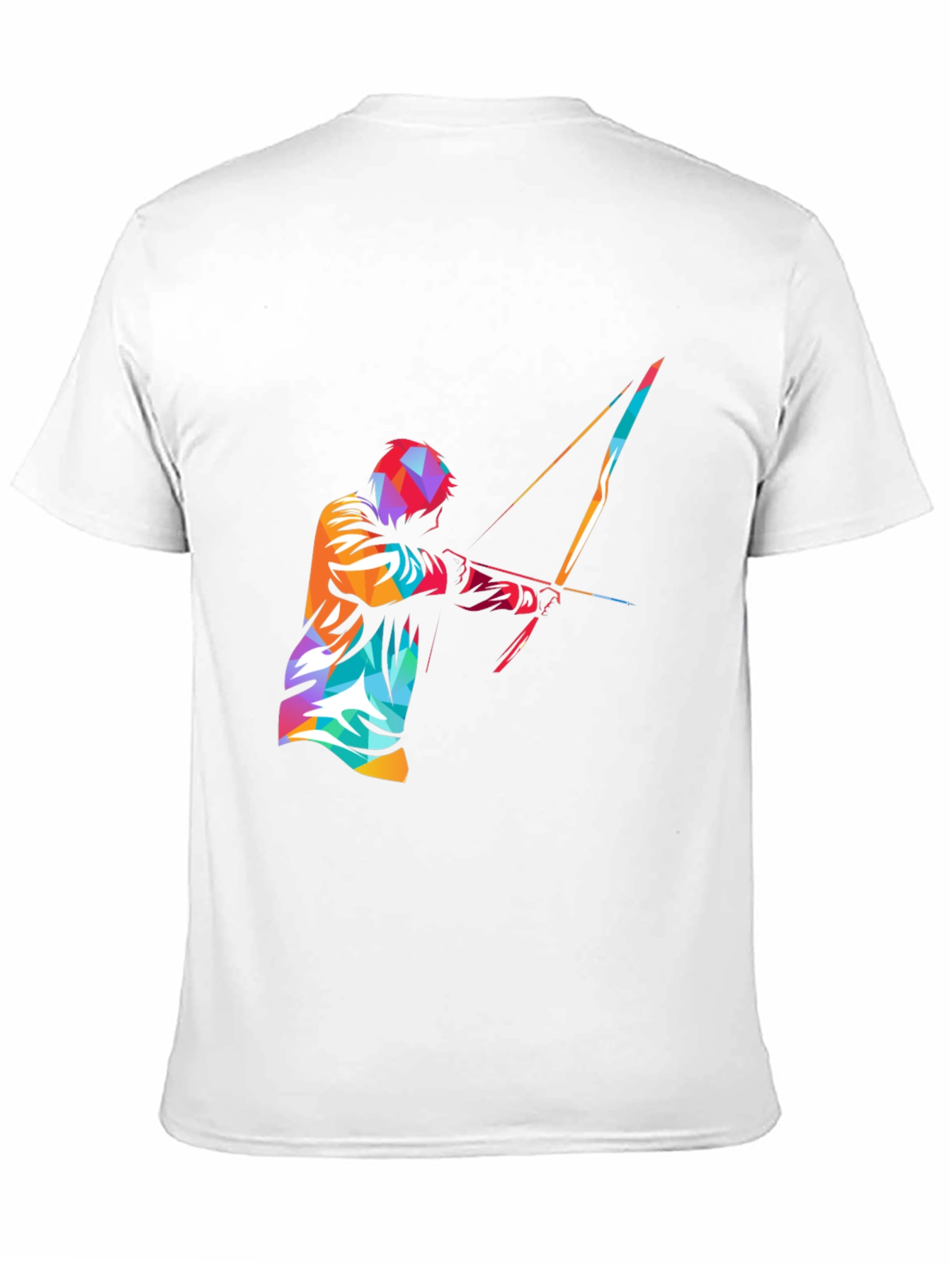Mens Black Graphic Tee - Archery Design