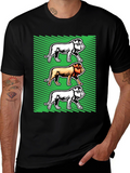 Lion Graphic Tee - Bold Animal Print Shirt