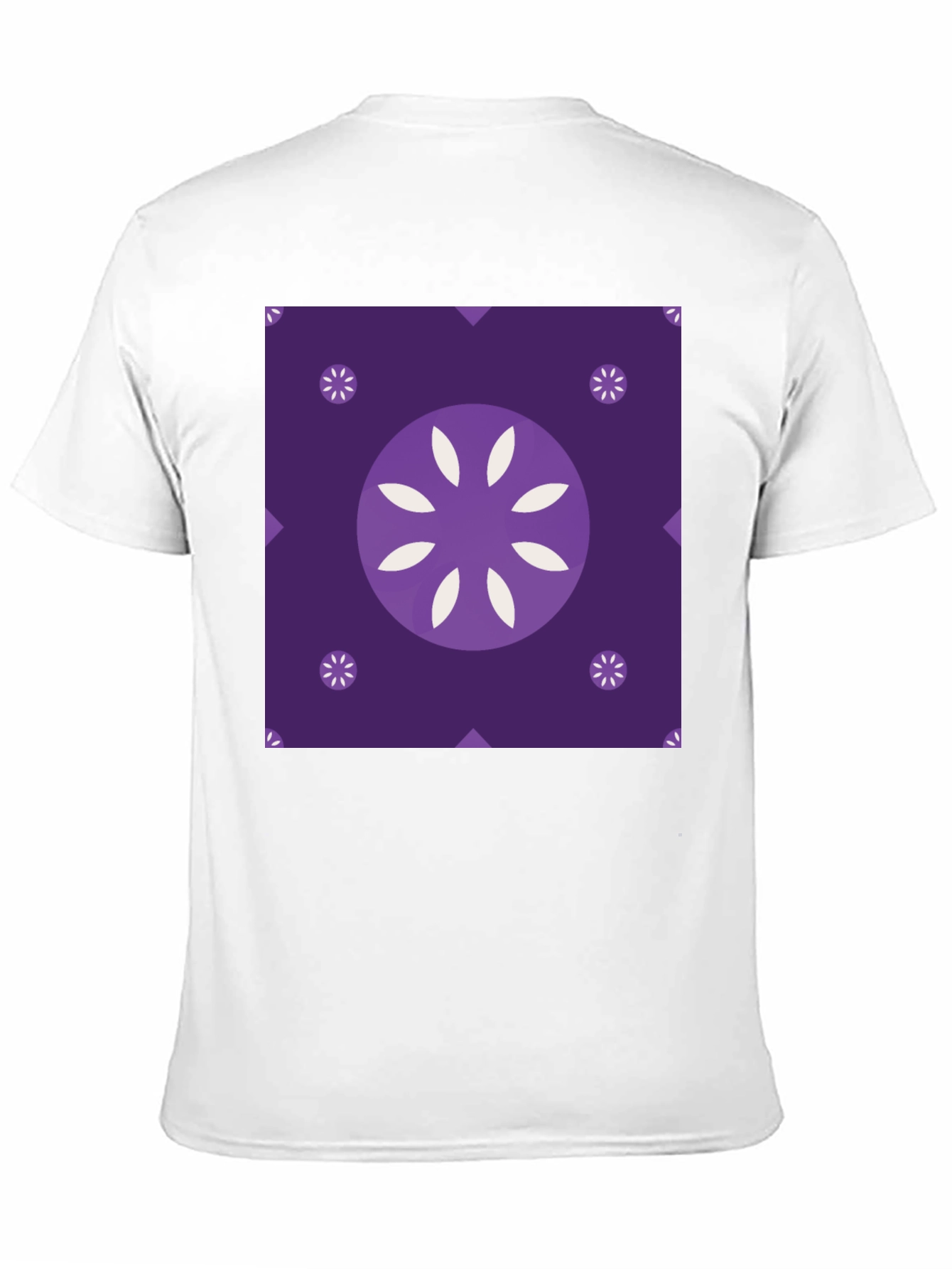 Abstract Floral Graphic Black T-Shirt