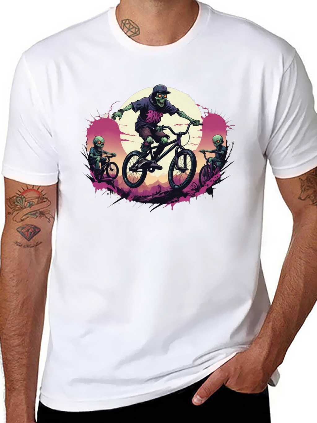 Zombie Biker Graphic Tee