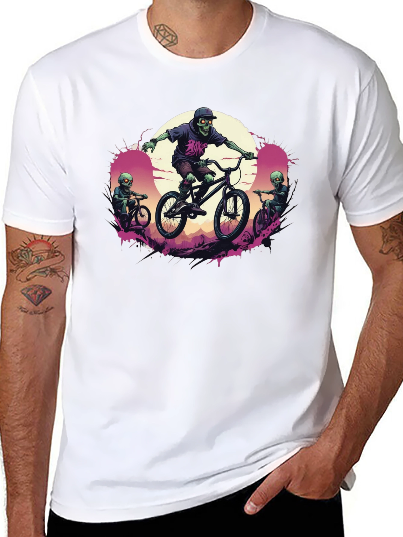 Zombie Biker Graphic Tee