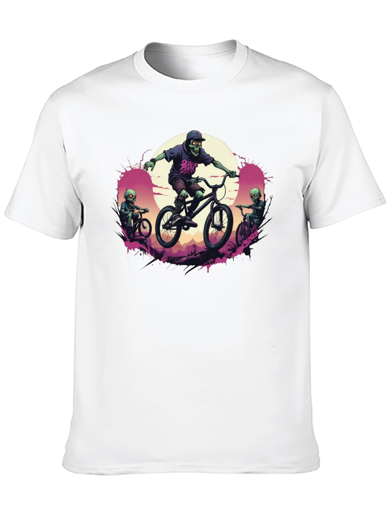 Zombie Biker Graphic Tee