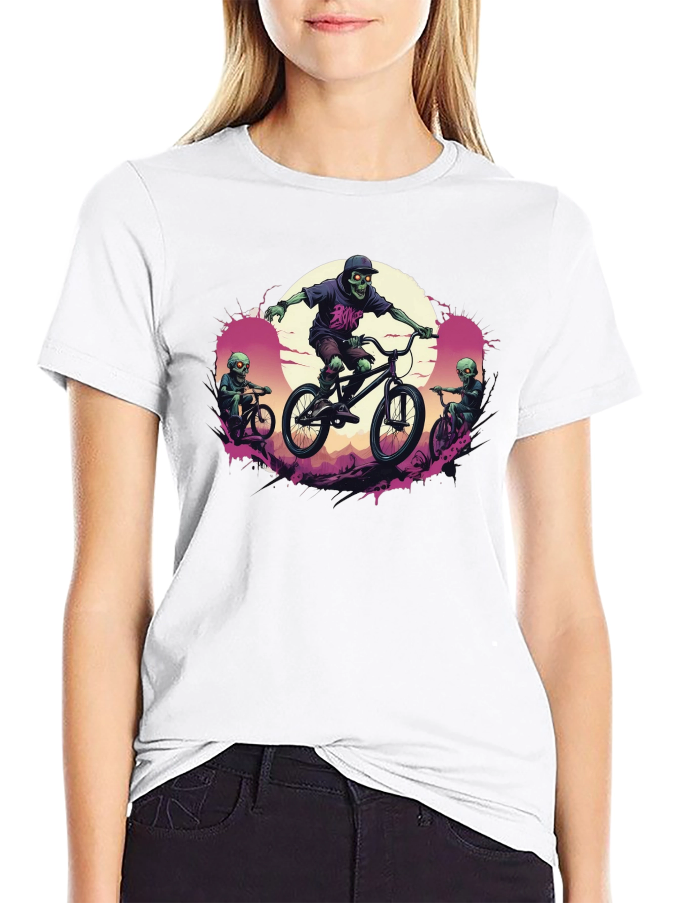 Zombie Biker Graphic Tee