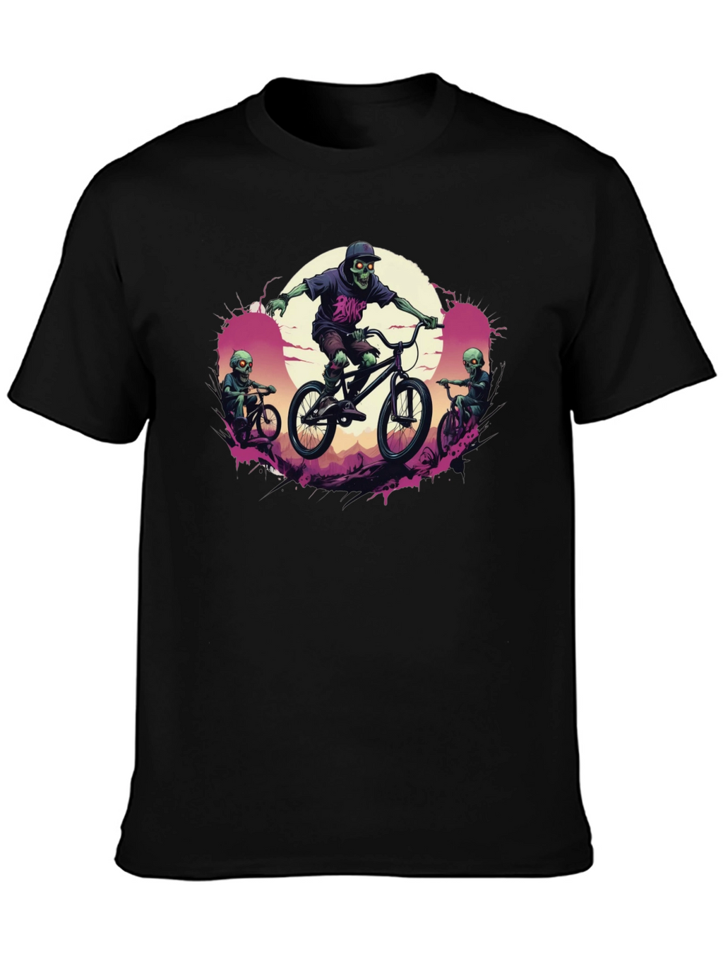 Zombie Biker Graphic Tee